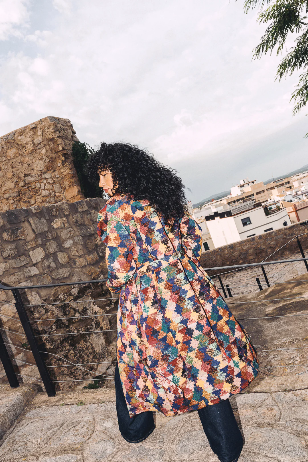 AZTI Woven Long Coat- Puzzle - Image 6