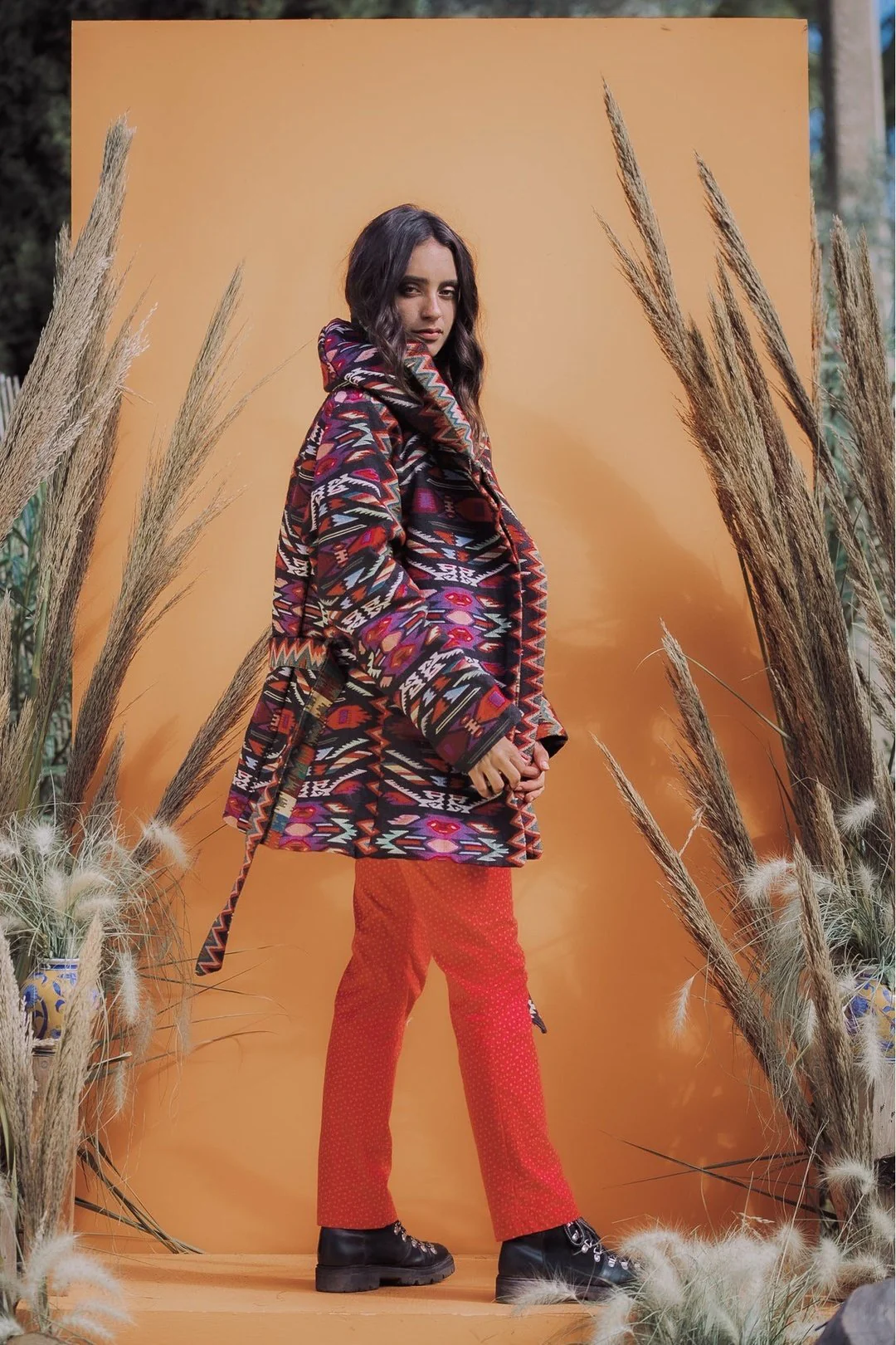 ATZI Woven short Coat- - Multi - Image 4