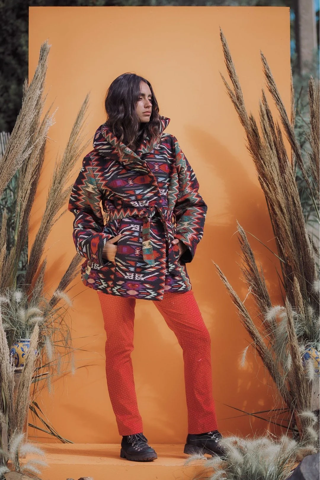 ATZI Woven short Coat- - Multi - Image 7