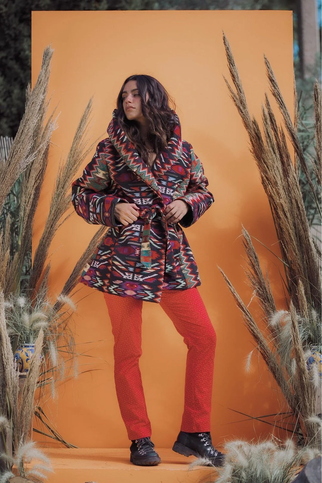 ATZI Woven short Coat- - Multi - Image 9