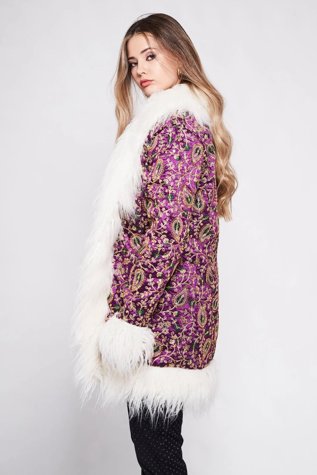 BONNIE Afghan Coat Purple - Image 4