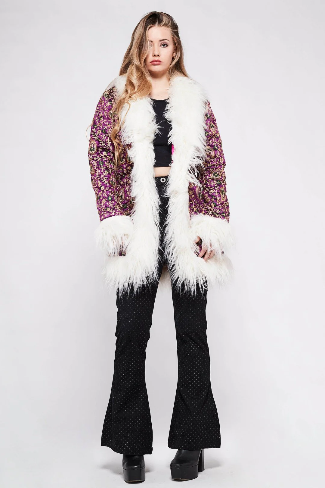 BONNIE Afghan Coat Purple - Image 6