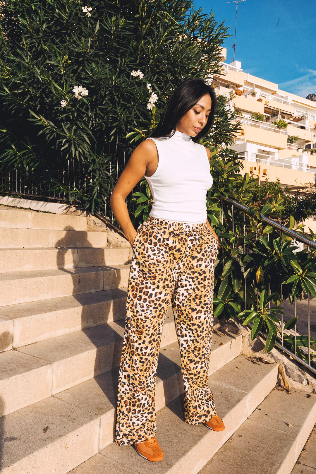 Cabana Pants - Leopard Print - Image 4