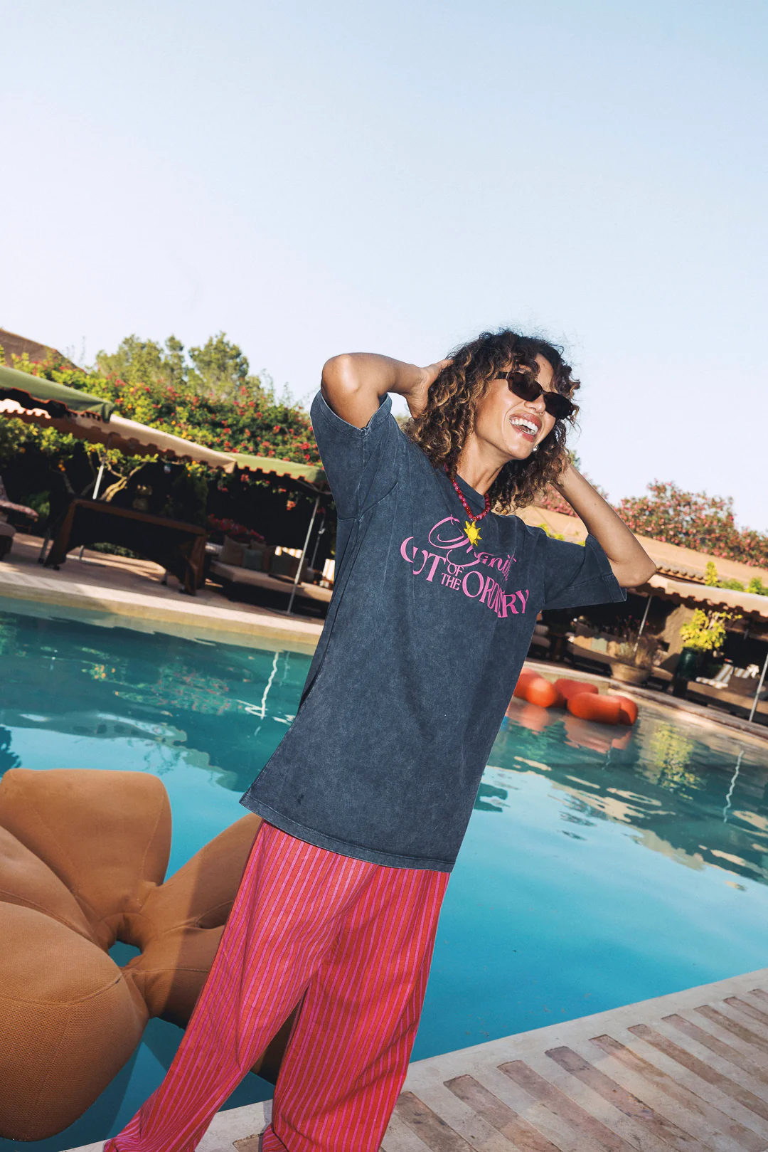 Cabana Stripe Pants - Pink - Image 11