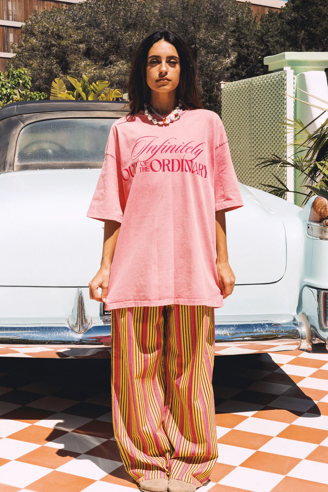 Cabana Stripe Pants - Yellow and Pink - Image 10
