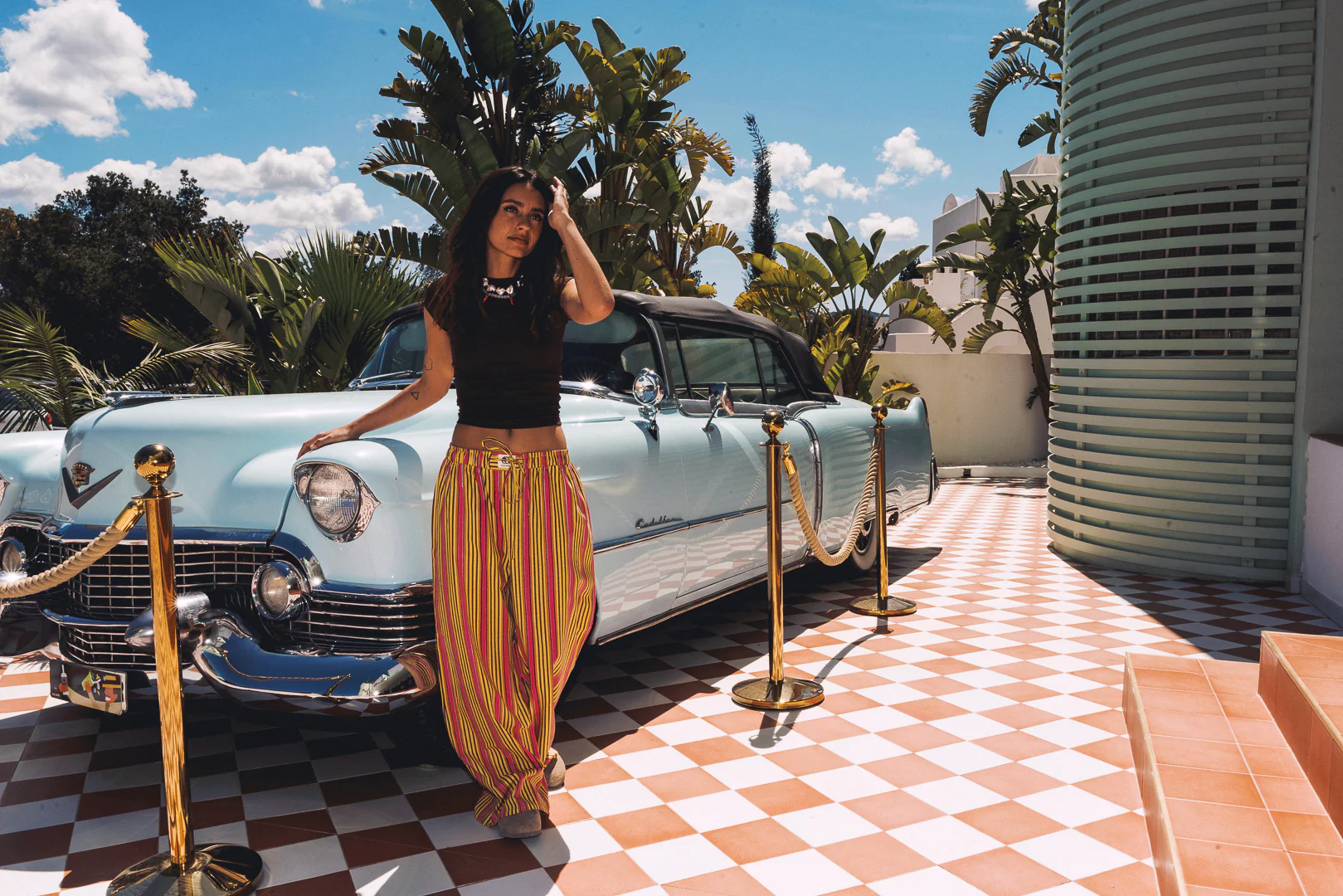 Cabana Stripe Pants - Yellow and Pink - Image 6