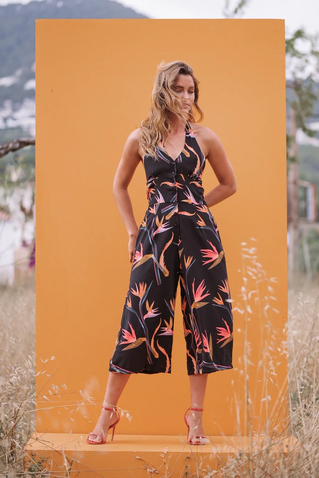 CASABLANCA - BLACK BAMBOO JUMPSUIT - Image 3