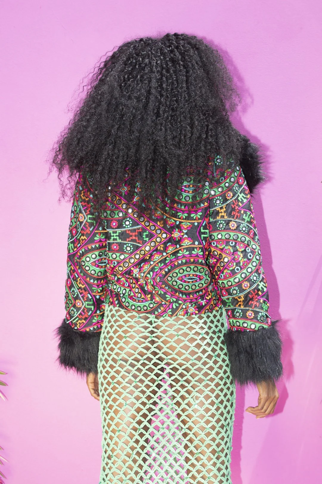 CAYOTE Afghan Bomber Jacket - Rainbow mirror - Image 3