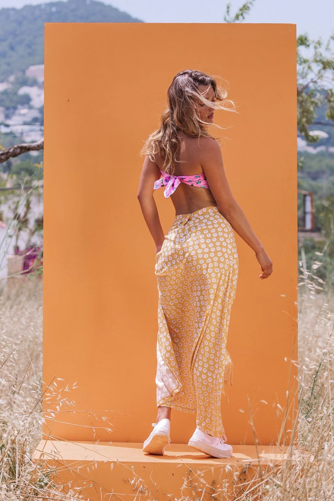 DAFFODIL Floral Maxi Split Skirt - Image 6
