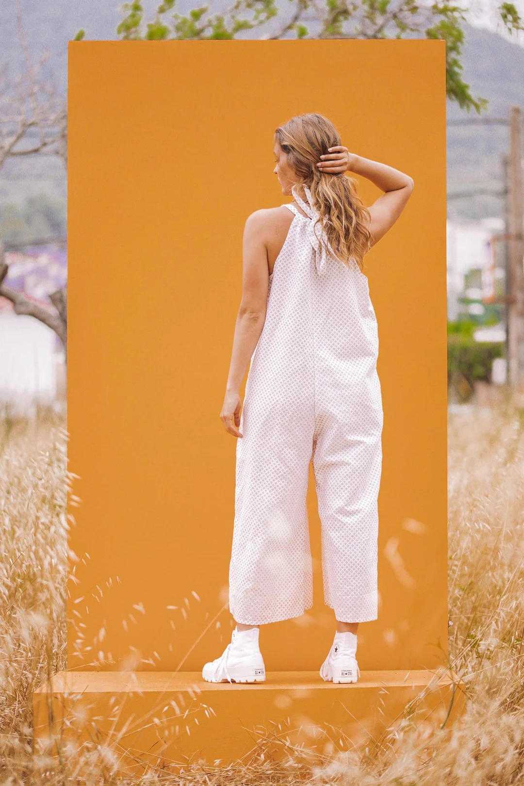 DANNA White Linen Jumpsuit - Image 5
