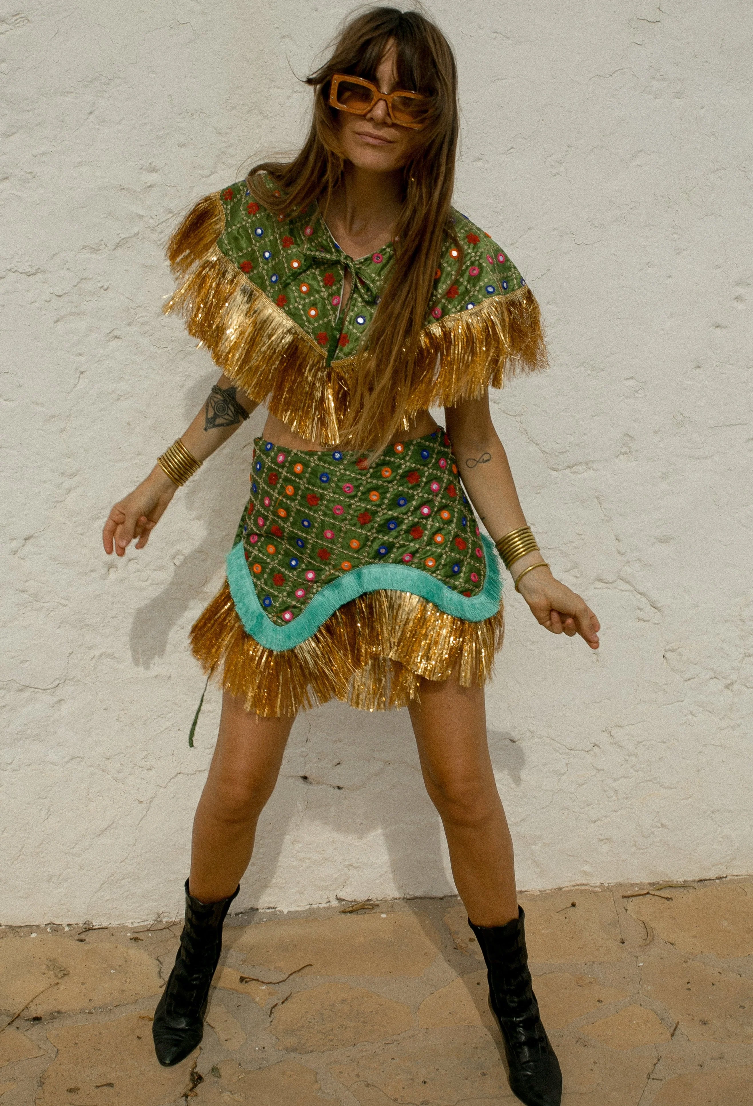 Danza Skirt - Olive - Image 3