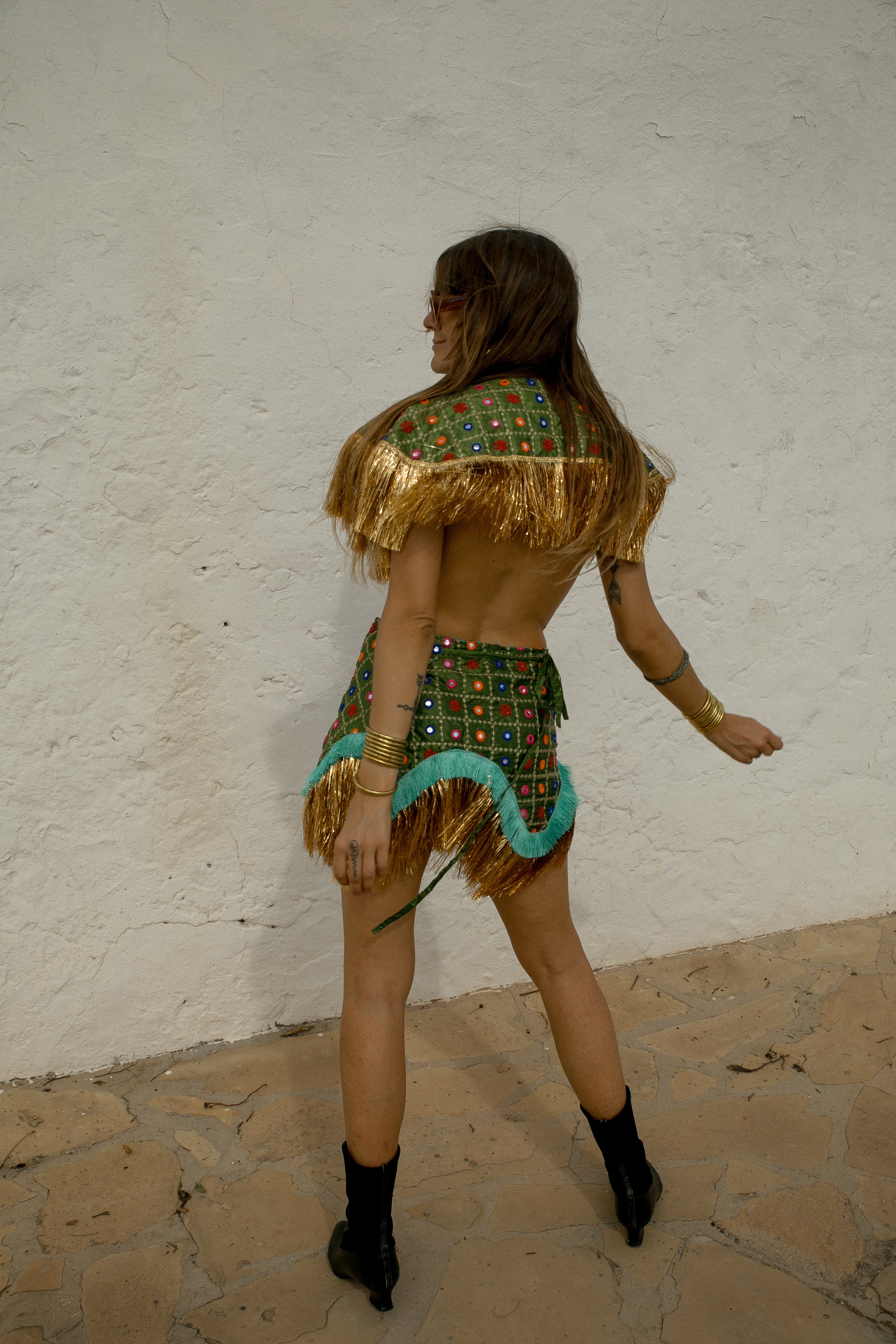 Danza Skirt - Olive - Image 4