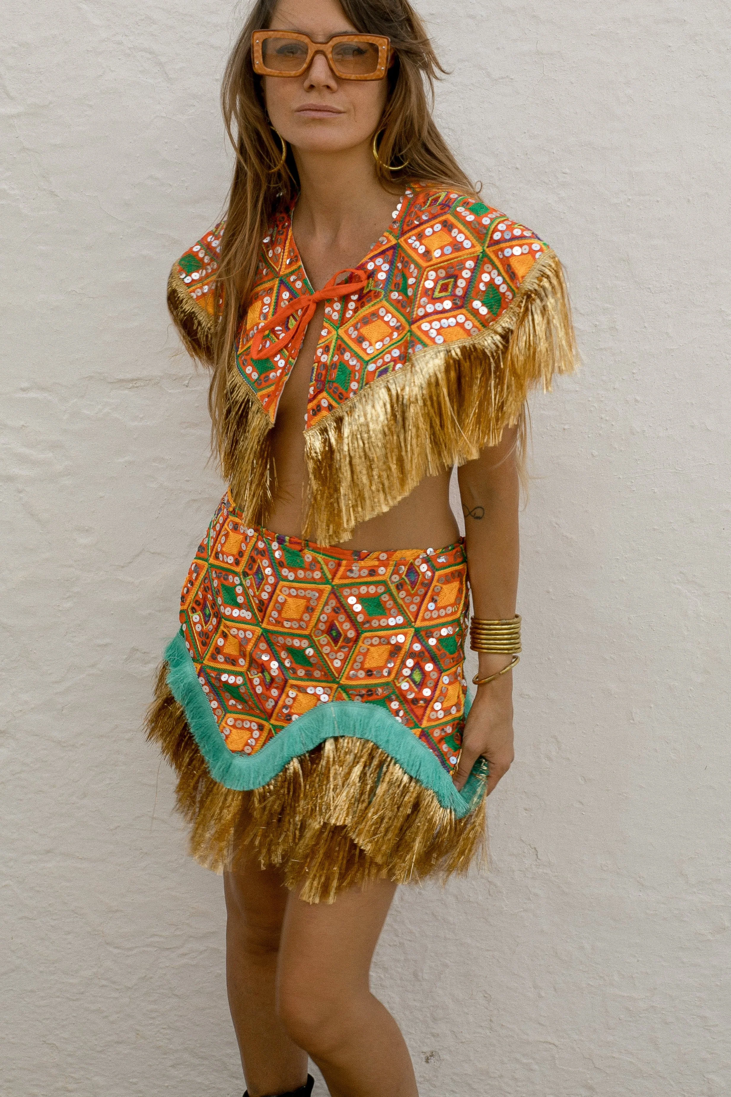 Danza Skirt - Orange Disco - Image 4