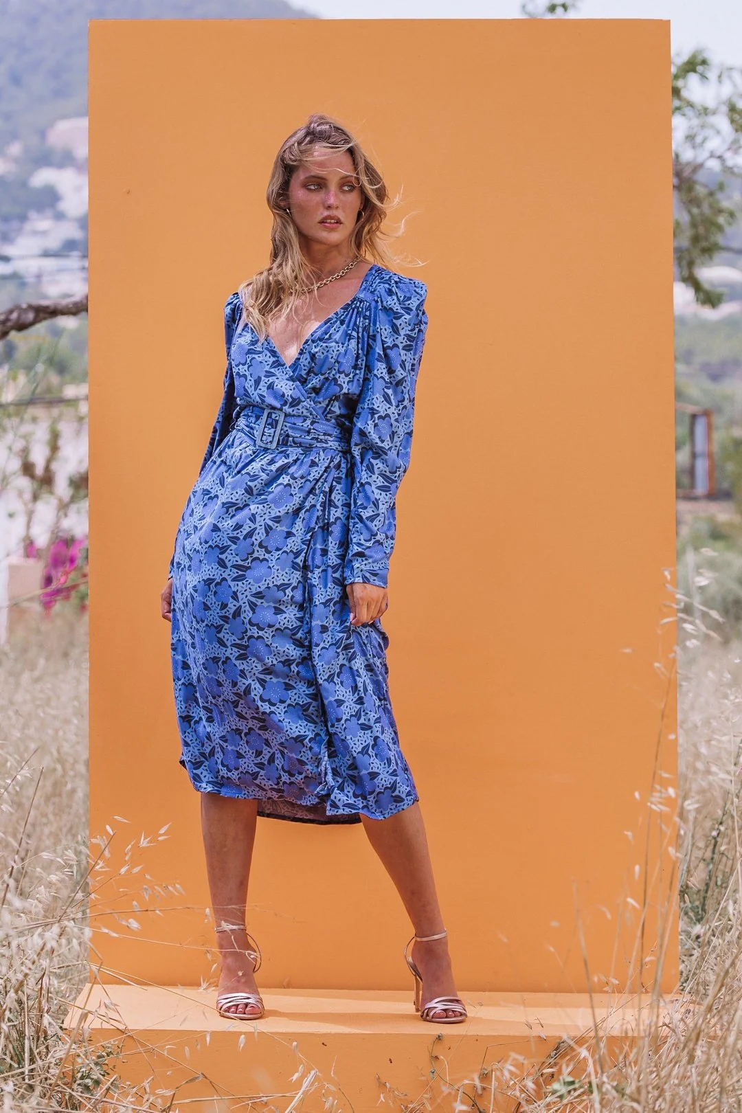 FABIANA Dress - Blue - Image 3
