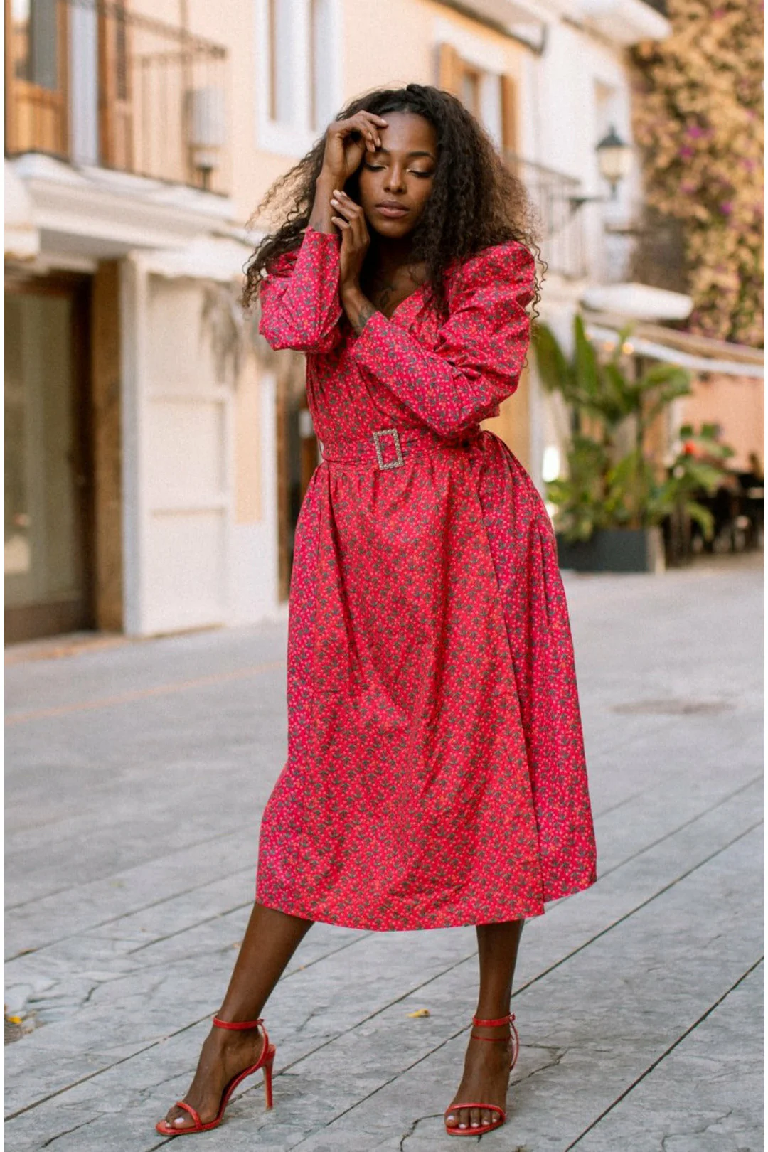 FABIANA Dress - Red - Image 2
