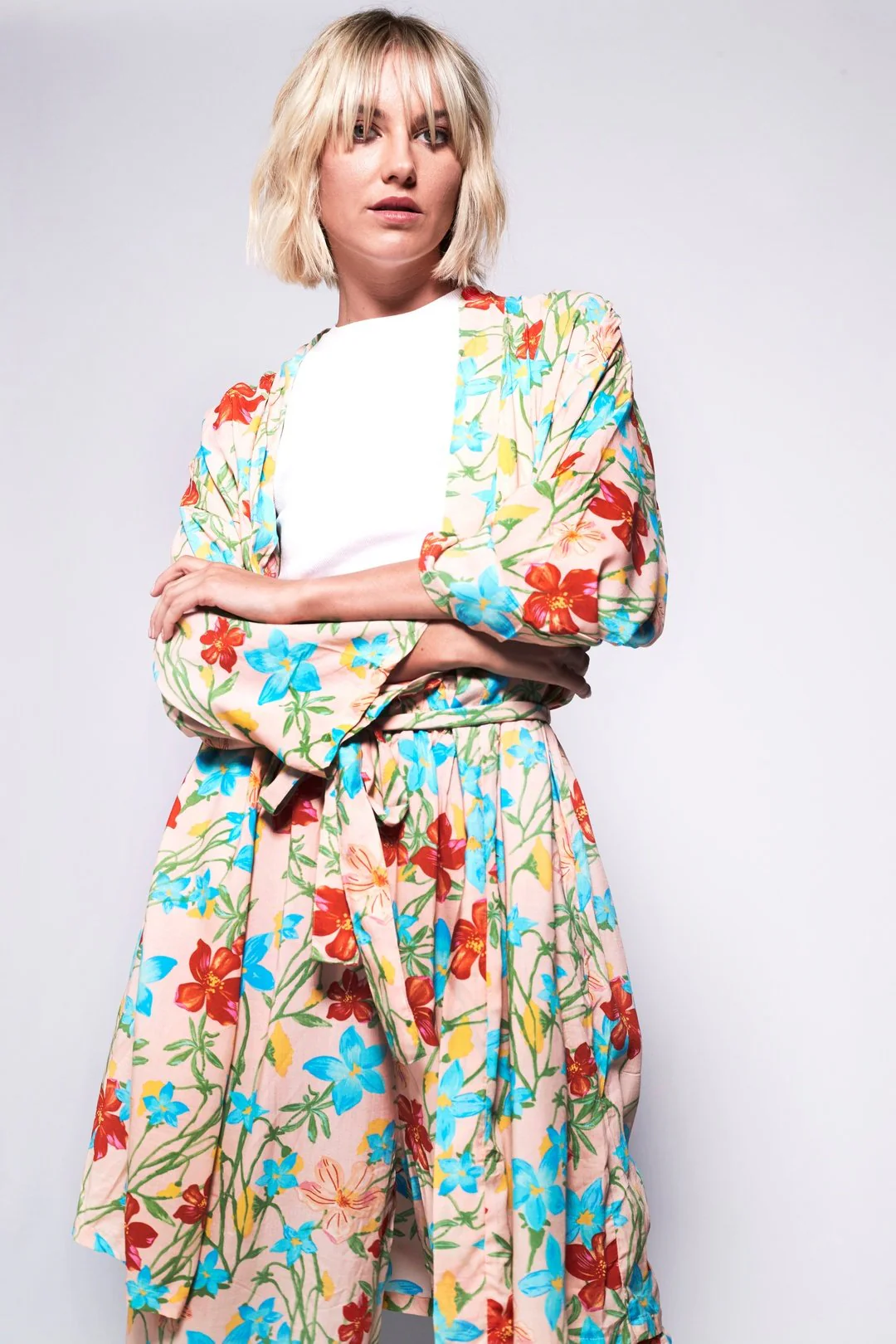 FORTY WINKS Tropical Peach Kimono Twinset - Image 10