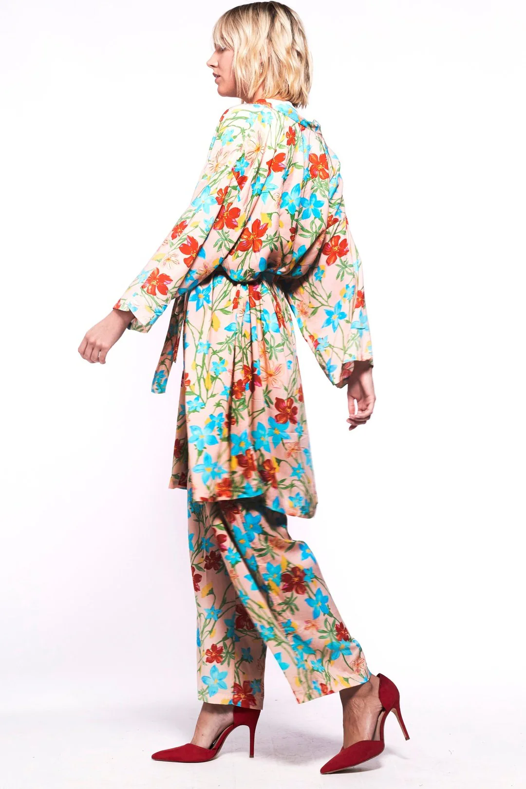 FORTY WINKS Tropical Peach Kimono Twinset - Image 7