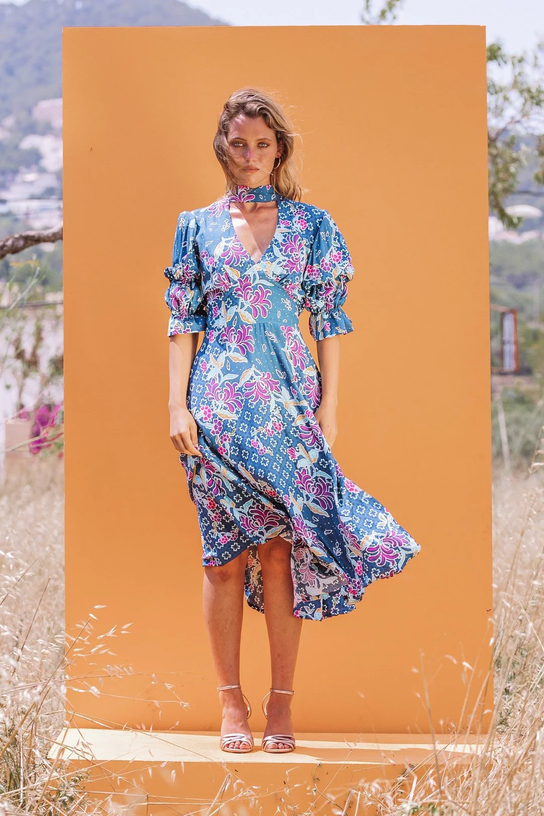 GEMI Collar Dress - Blue - Image 10