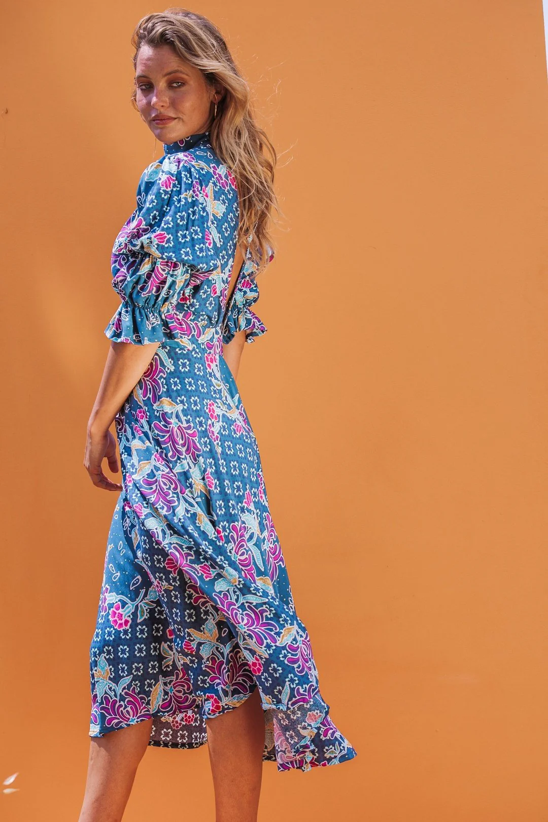 GEMI Collar Dress - Blue - Image 4