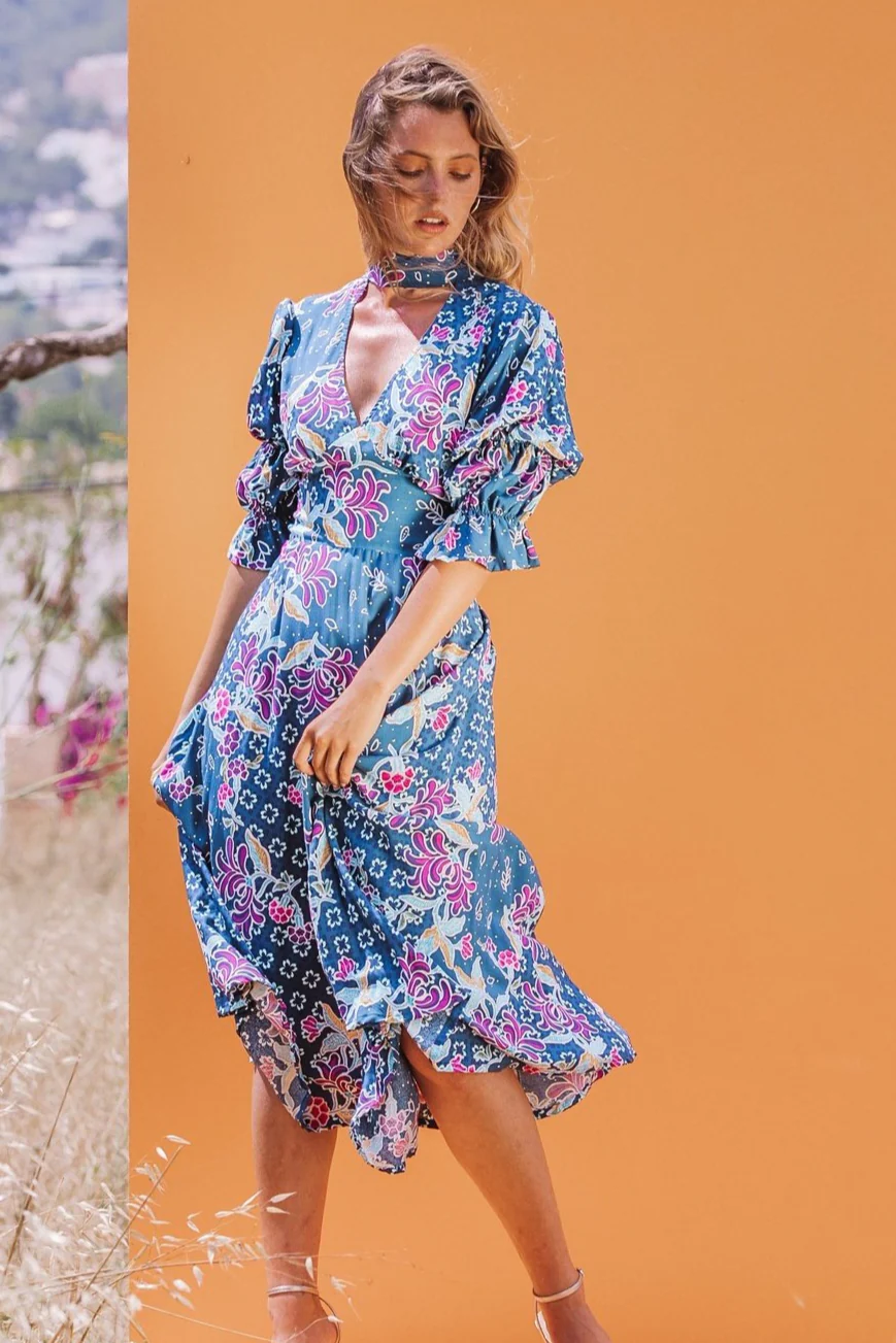 GEMI Collar Dress - Blue - Image 8