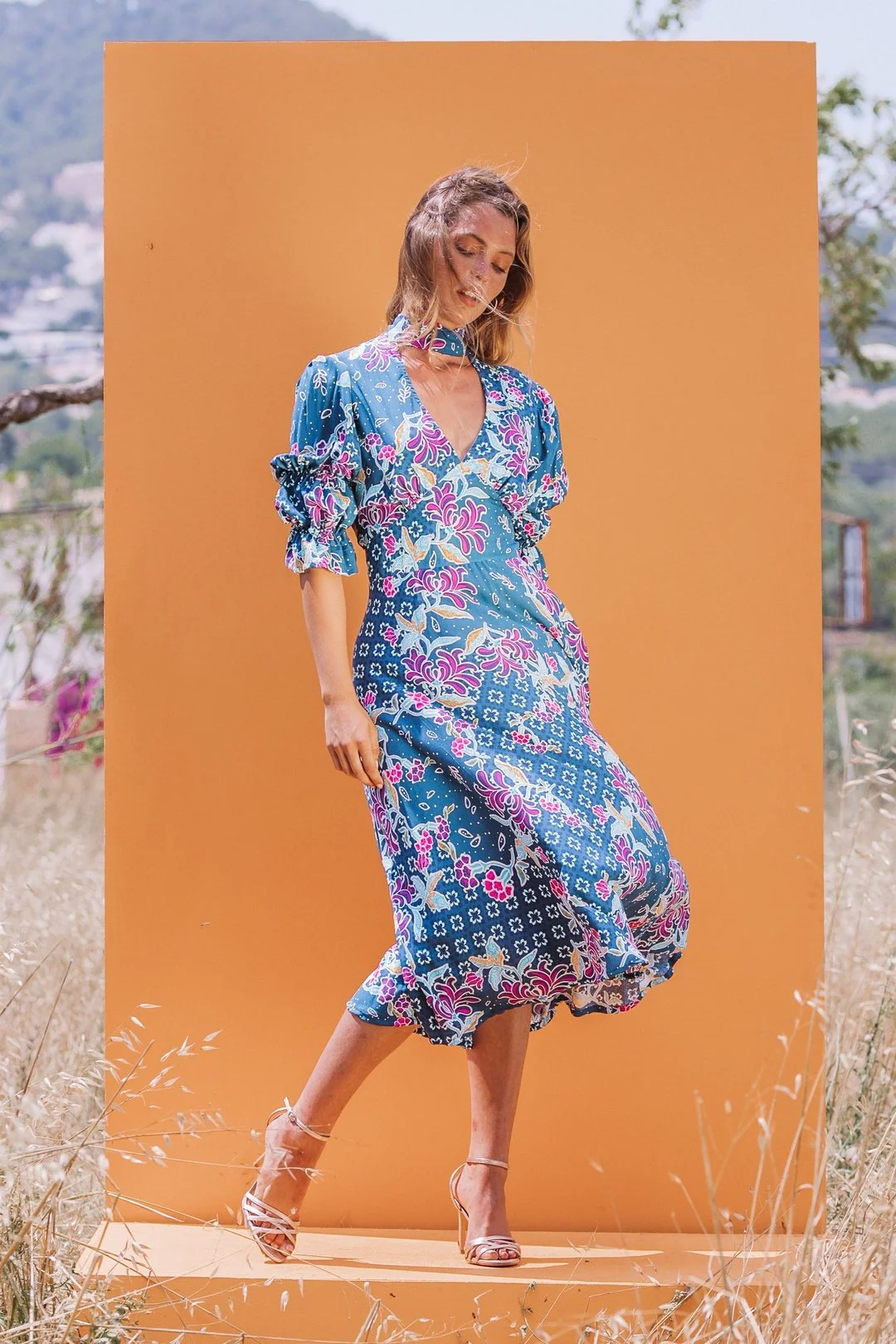 GEMI Collar Dress - Blue - Image 9