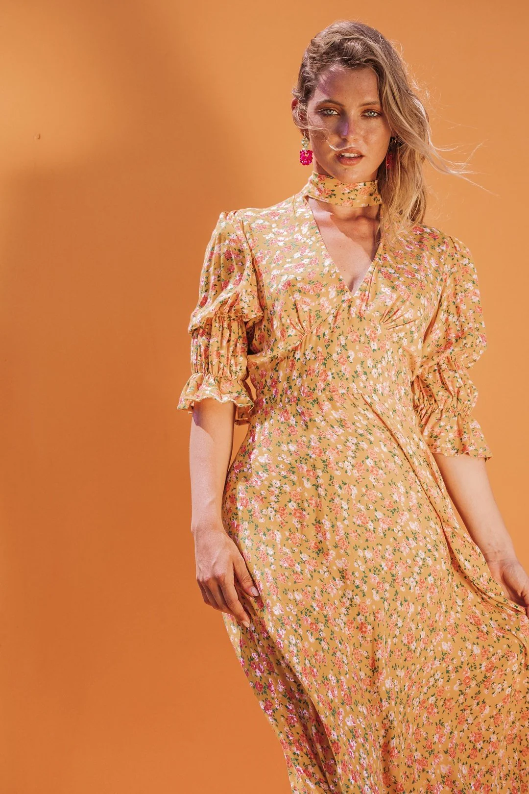 GEMI Collar Dress - Yellow - Image 3