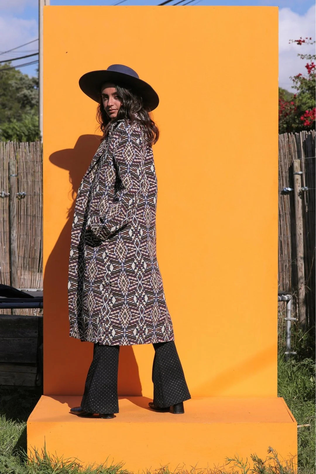 PURPLE GEO Trench Jacket - Image 3