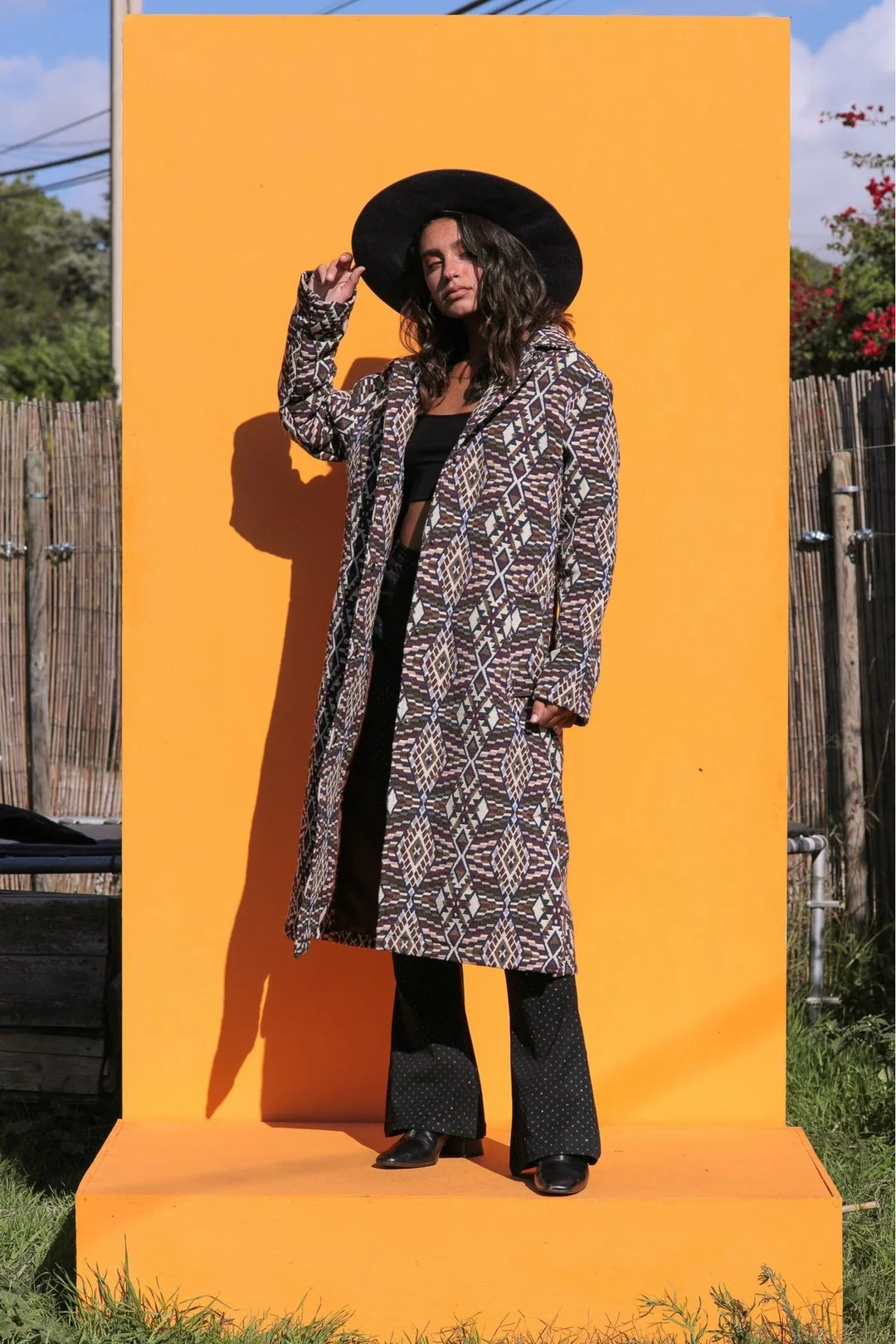 PURPLE GEO Trench Jacket - Image 6