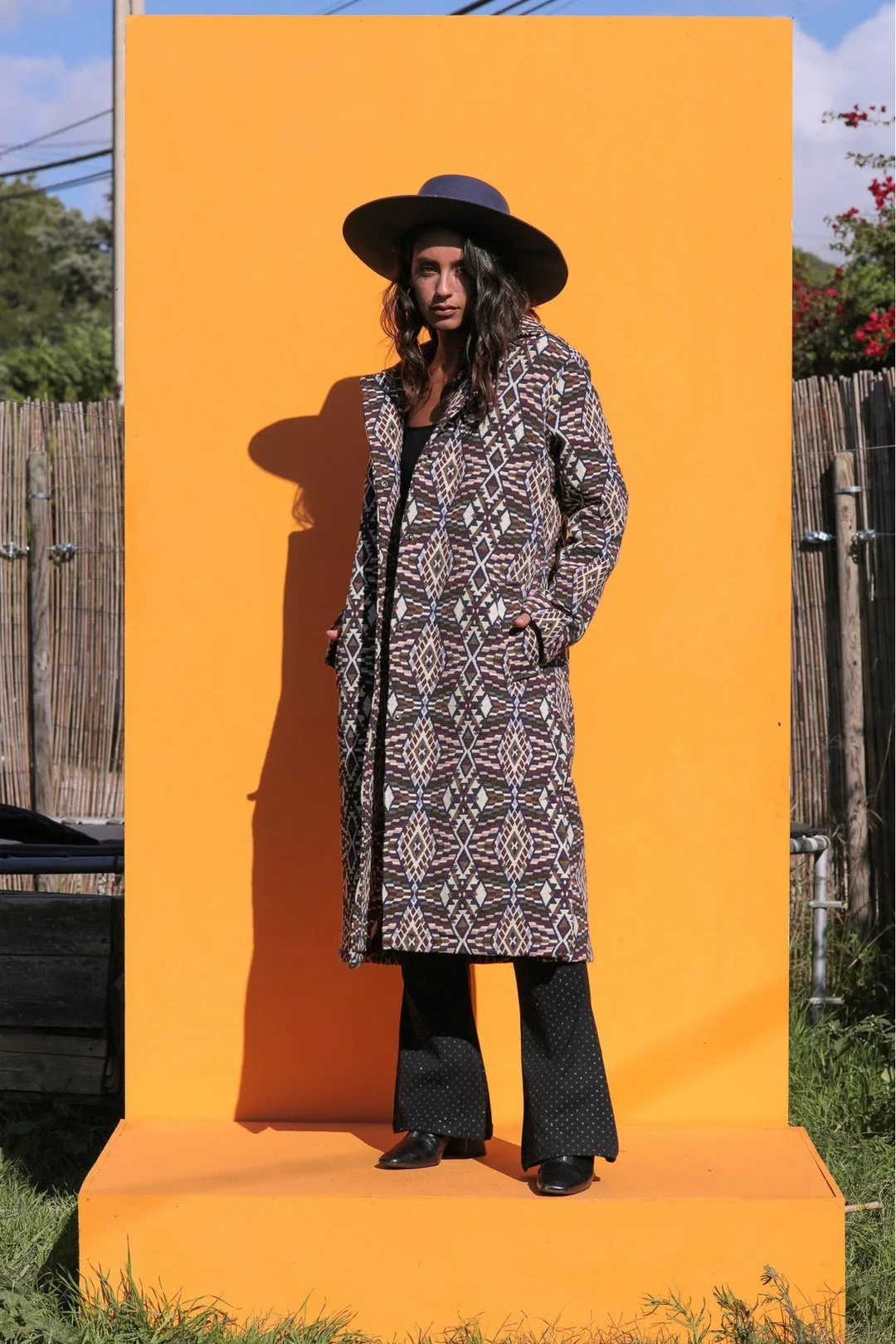 PURPLE GEO Trench Jacket - Image 7