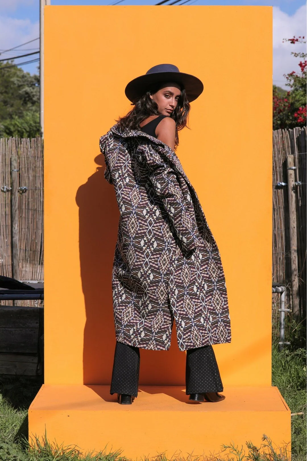 PURPLE GEO Trench Jacket - Image 8