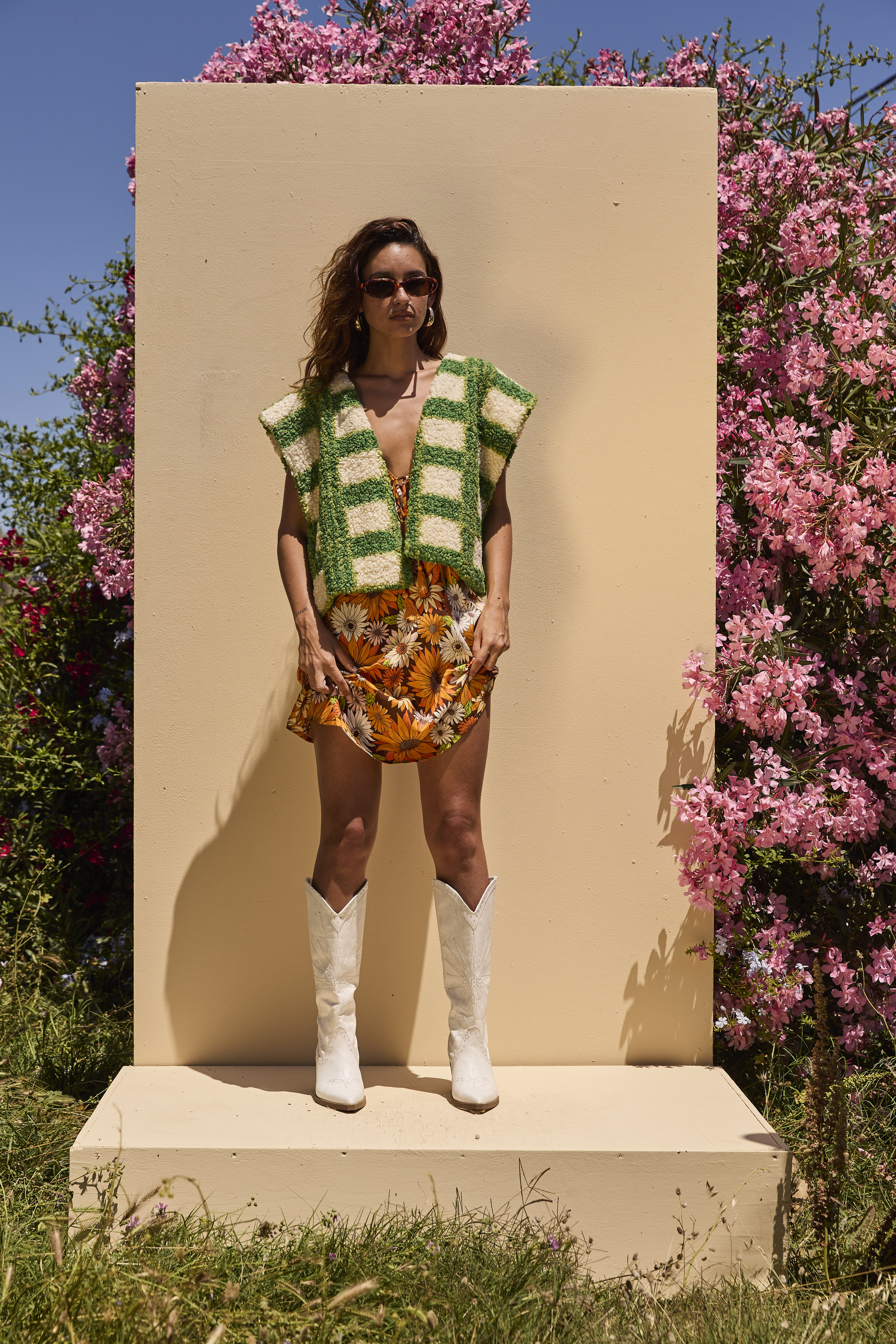 Green Fleece Woollen waistcoat - Image 4
