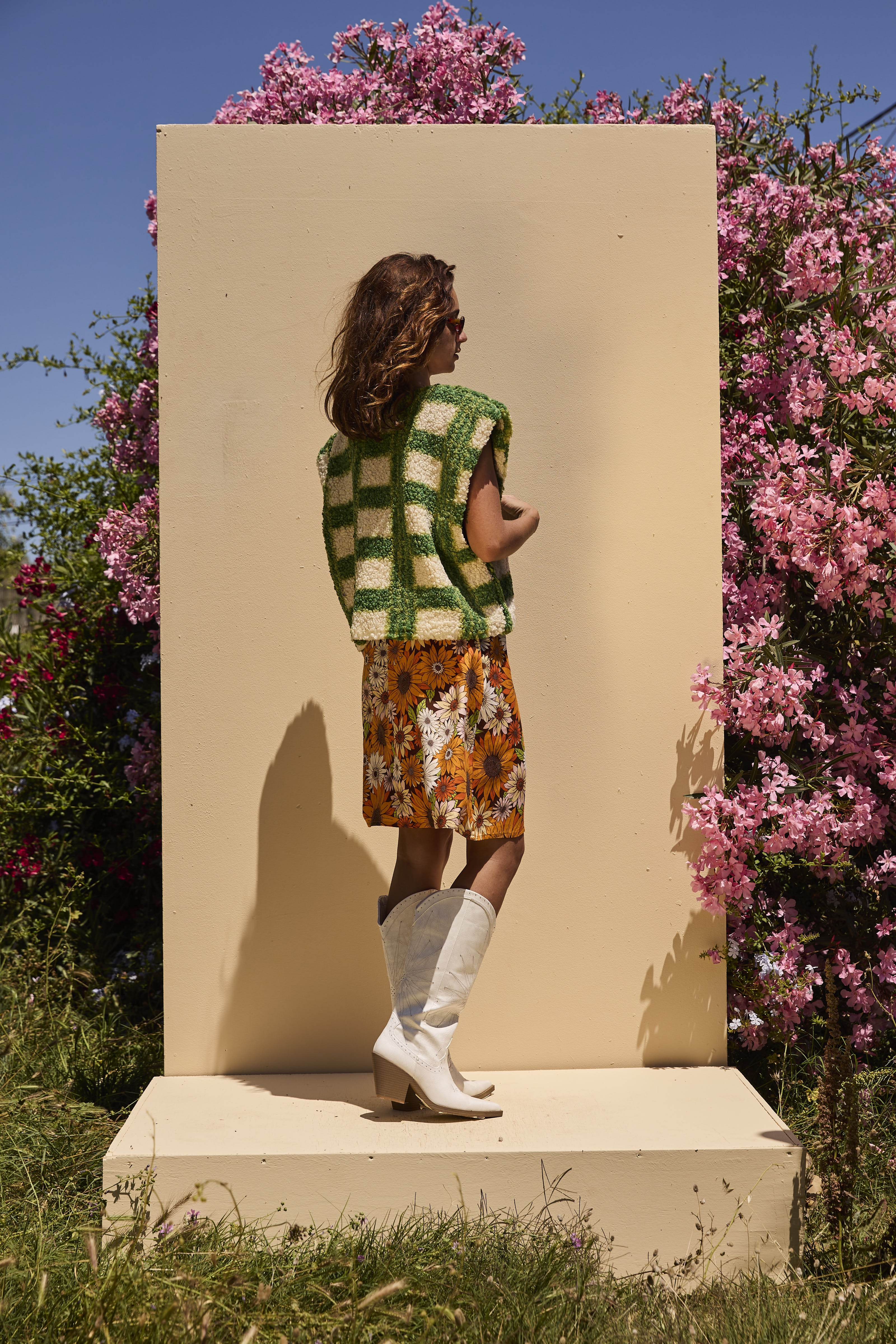 Green Fleece Woollen waistcoat - Image 6