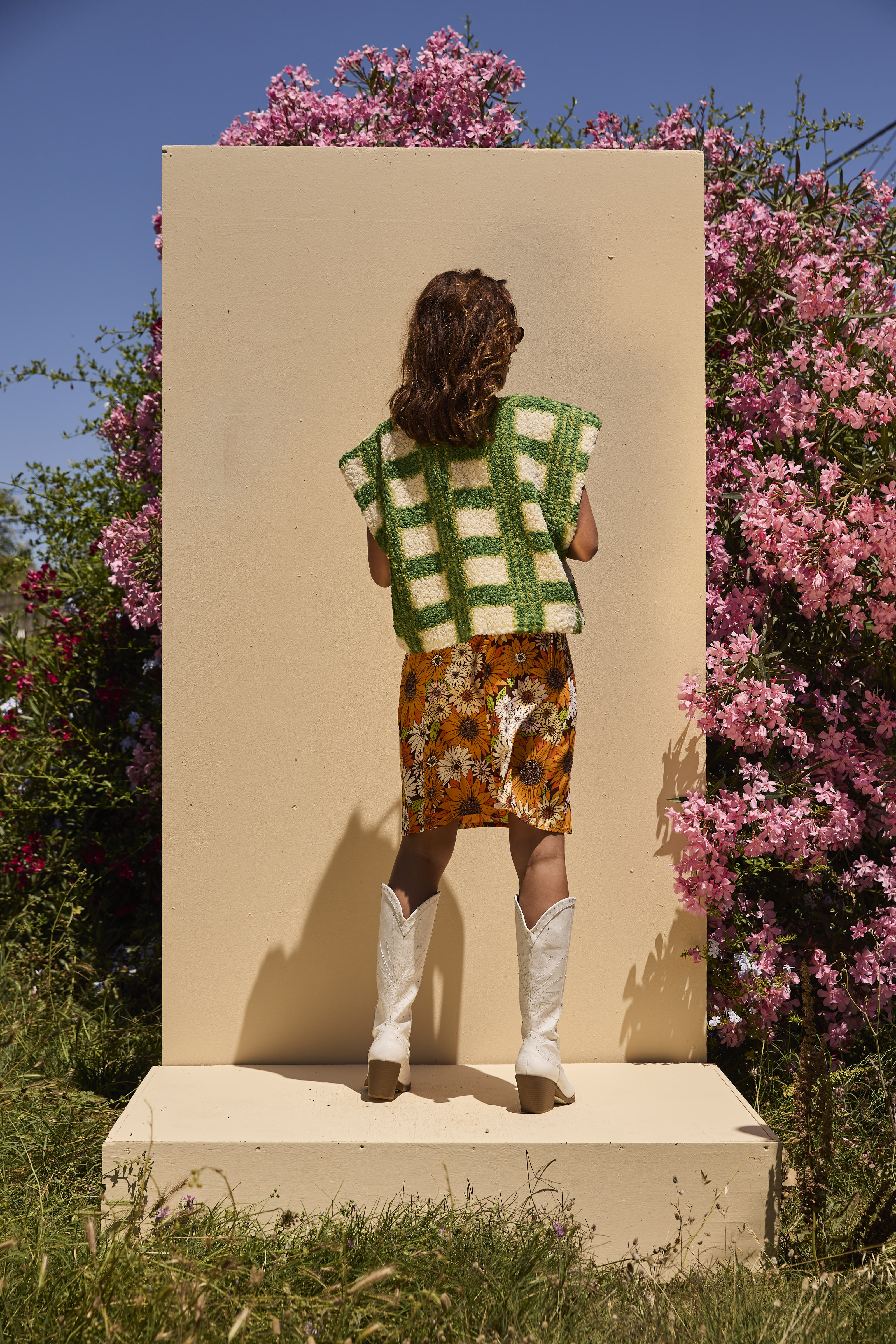 Green Fleece Woollen waistcoat - Image 7