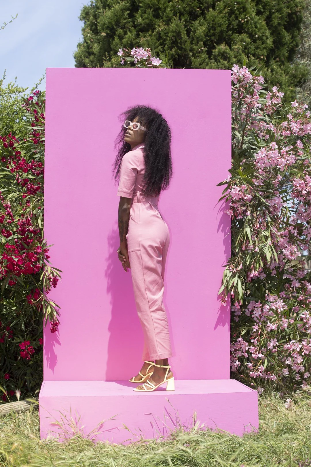HEIDI Retro Jumpsuit - Pink - Image 10