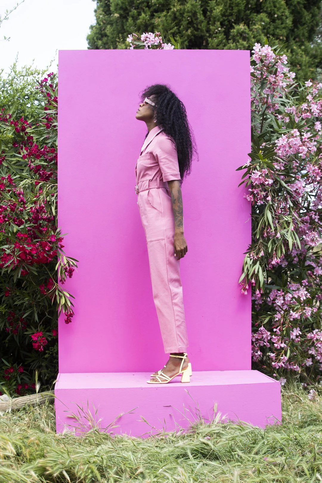 HEIDI Retro Jumpsuit - Pink - Image 5