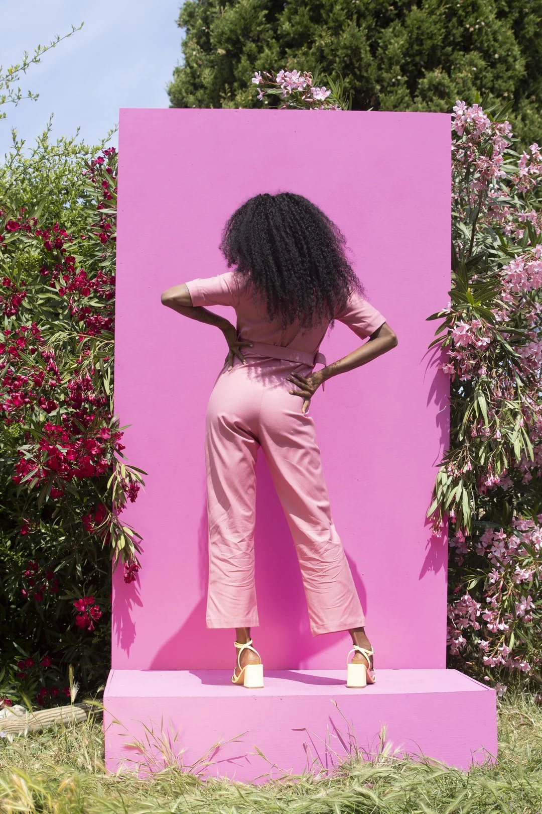 HEIDI Retro Jumpsuit - Pink - Image 9