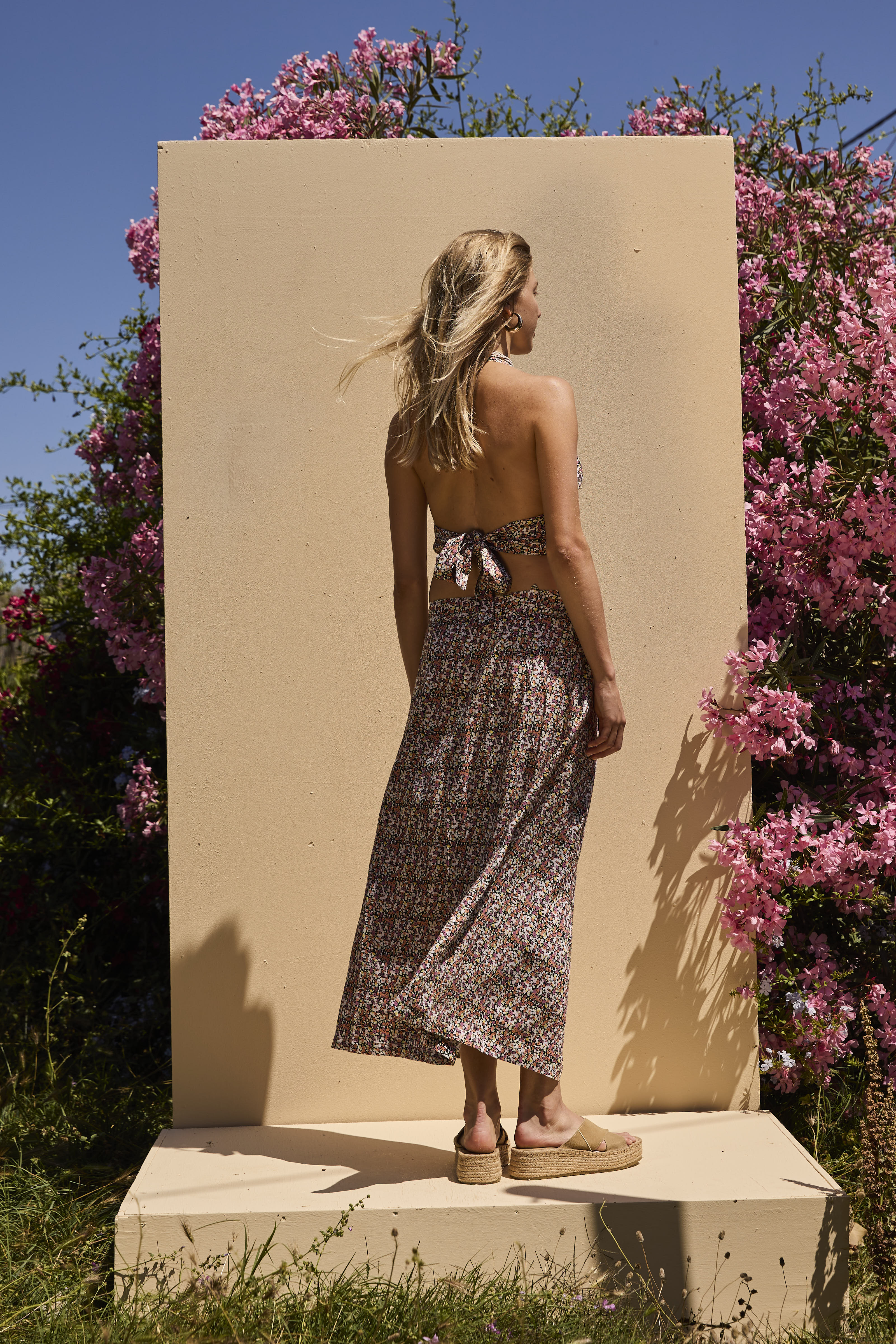 Wrap Skirt long mixed floral - Image 9