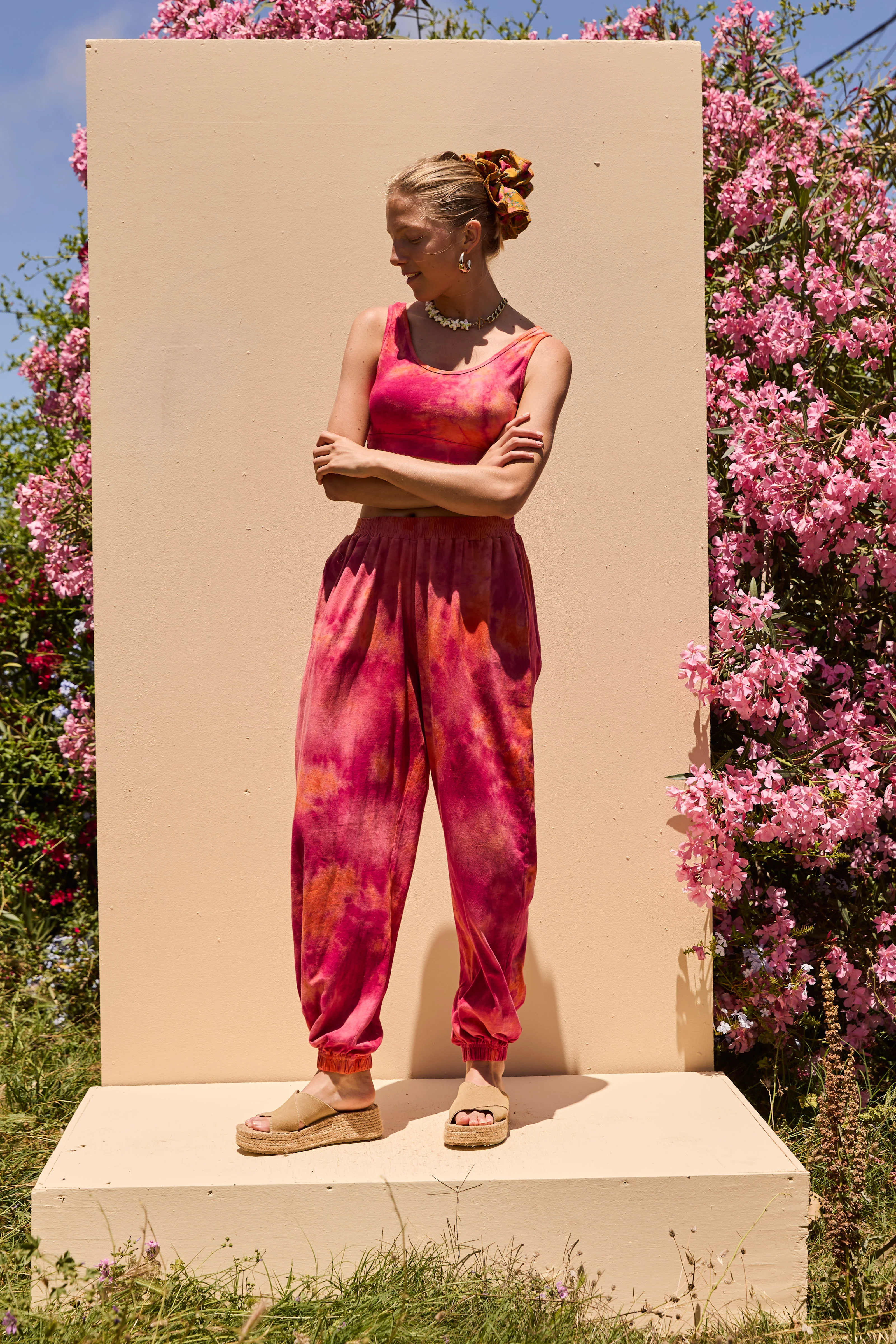 JAM Tiedye Joggers - Pink - Image 2