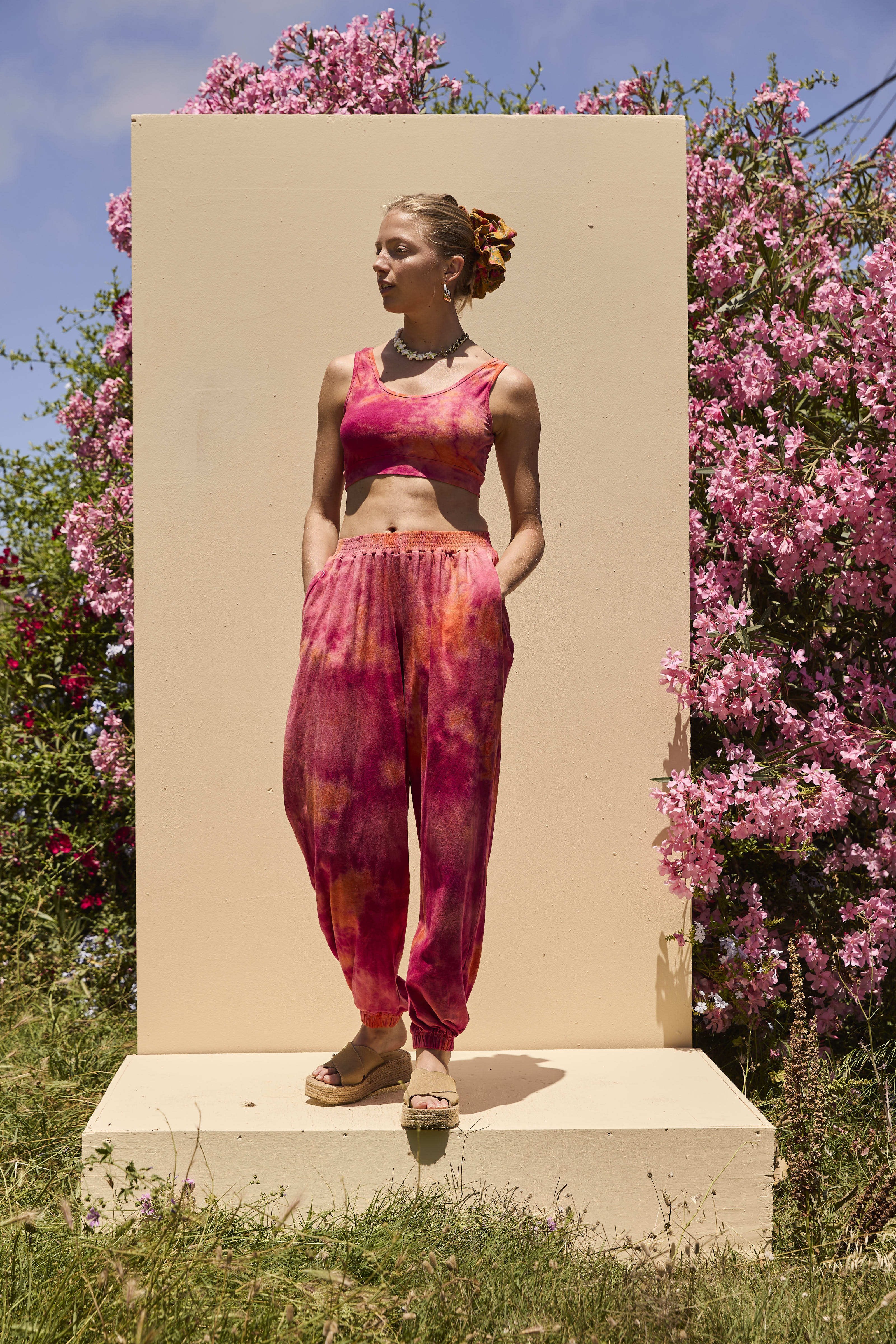 JAM Tiedye Joggers - Pink - Image 4