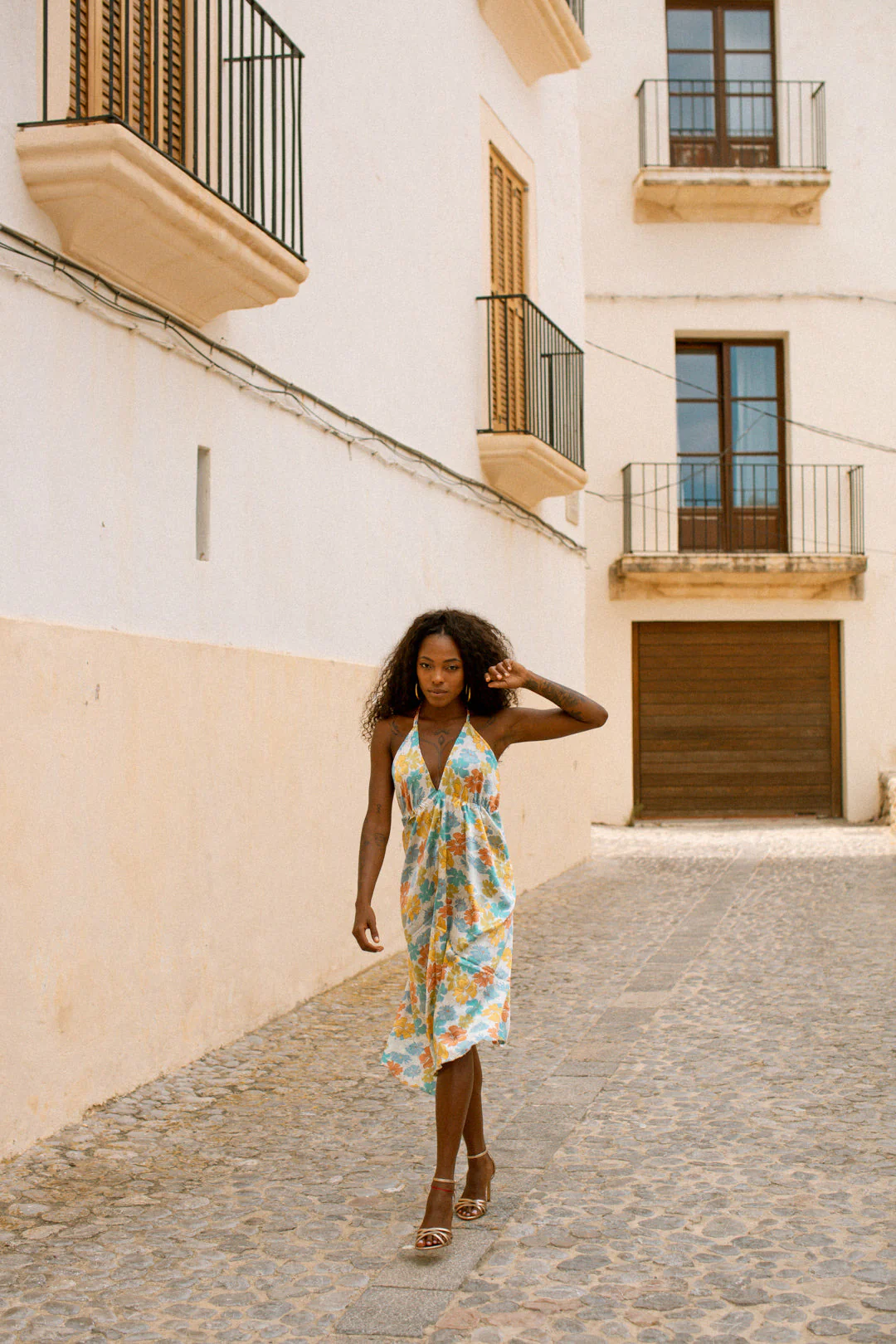 KIARA slip dress - Pastel floral - Image 7