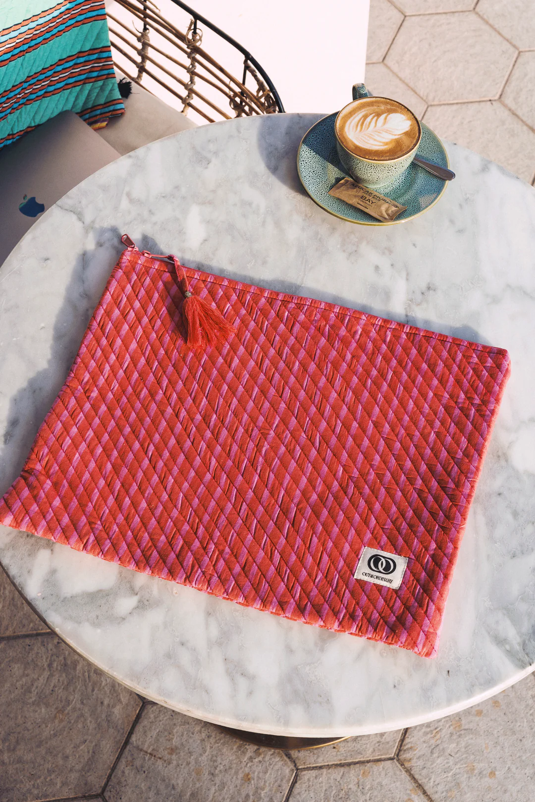 Laptop Case - pink Stripe - Image 2