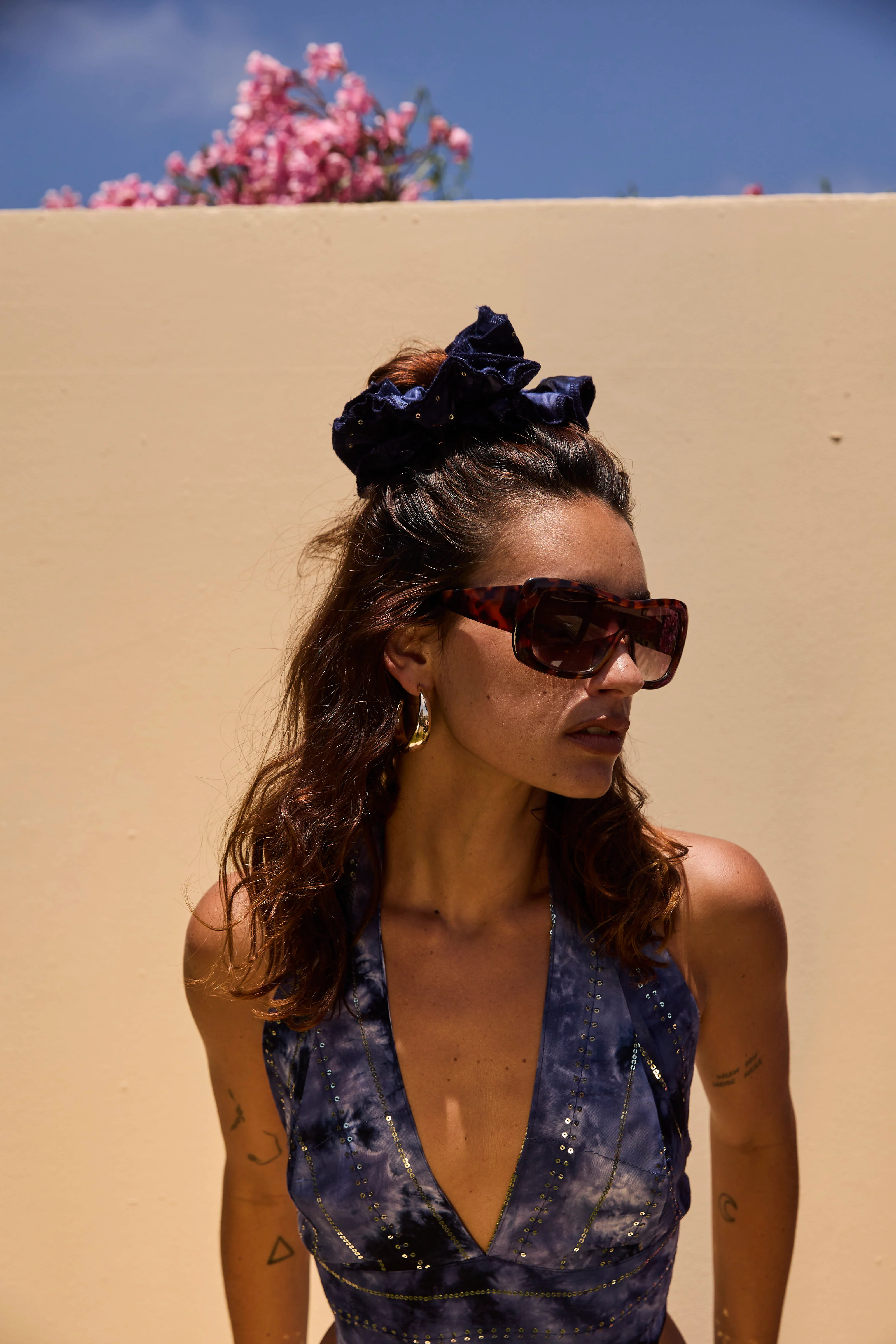 'Atlantis' LOUNGE SET Crop Top - Midnight Blue - Image 17