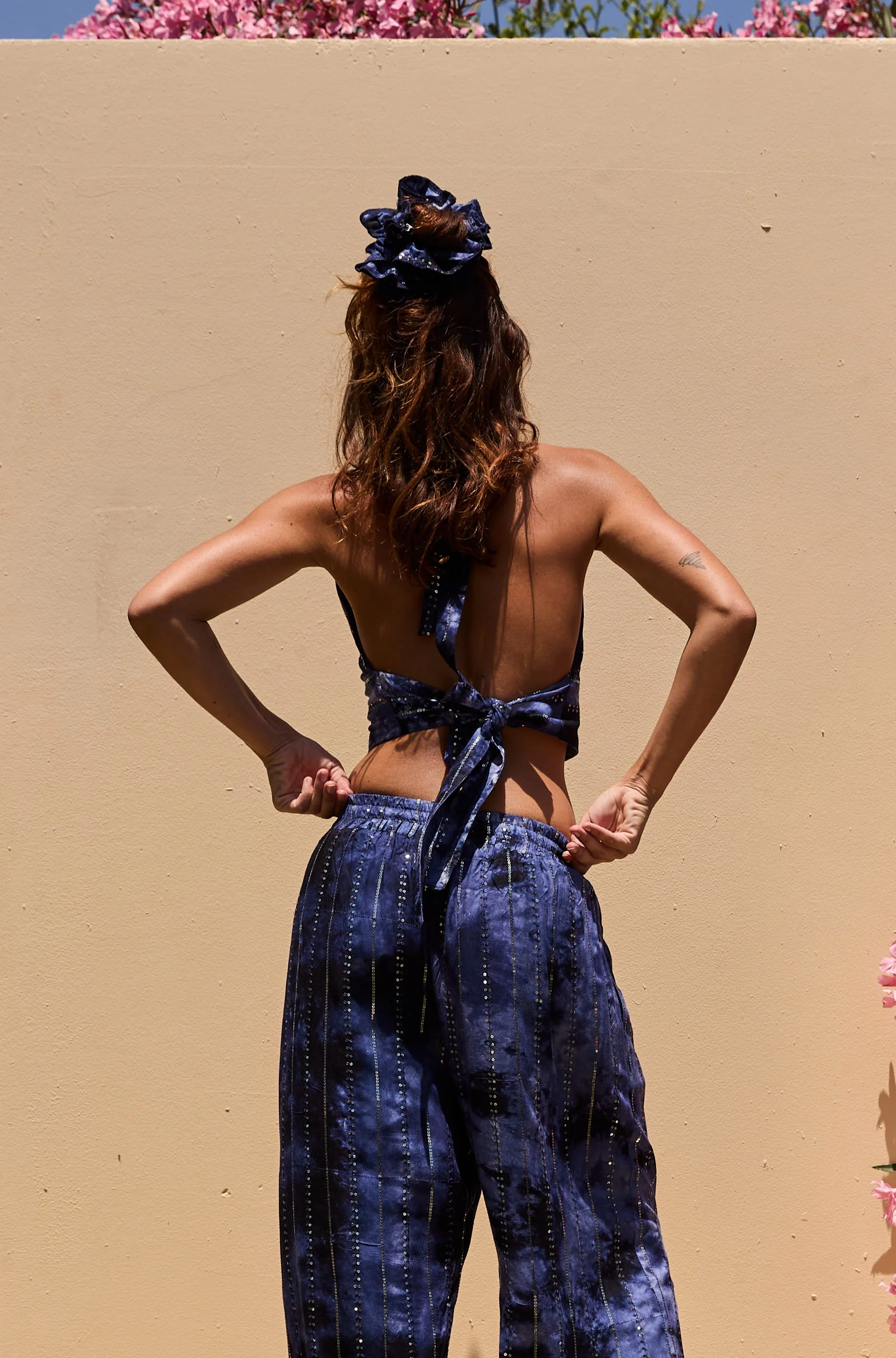 'Atlantis' LOUNGE SET Crop Top - Midnight Blue - Image 23