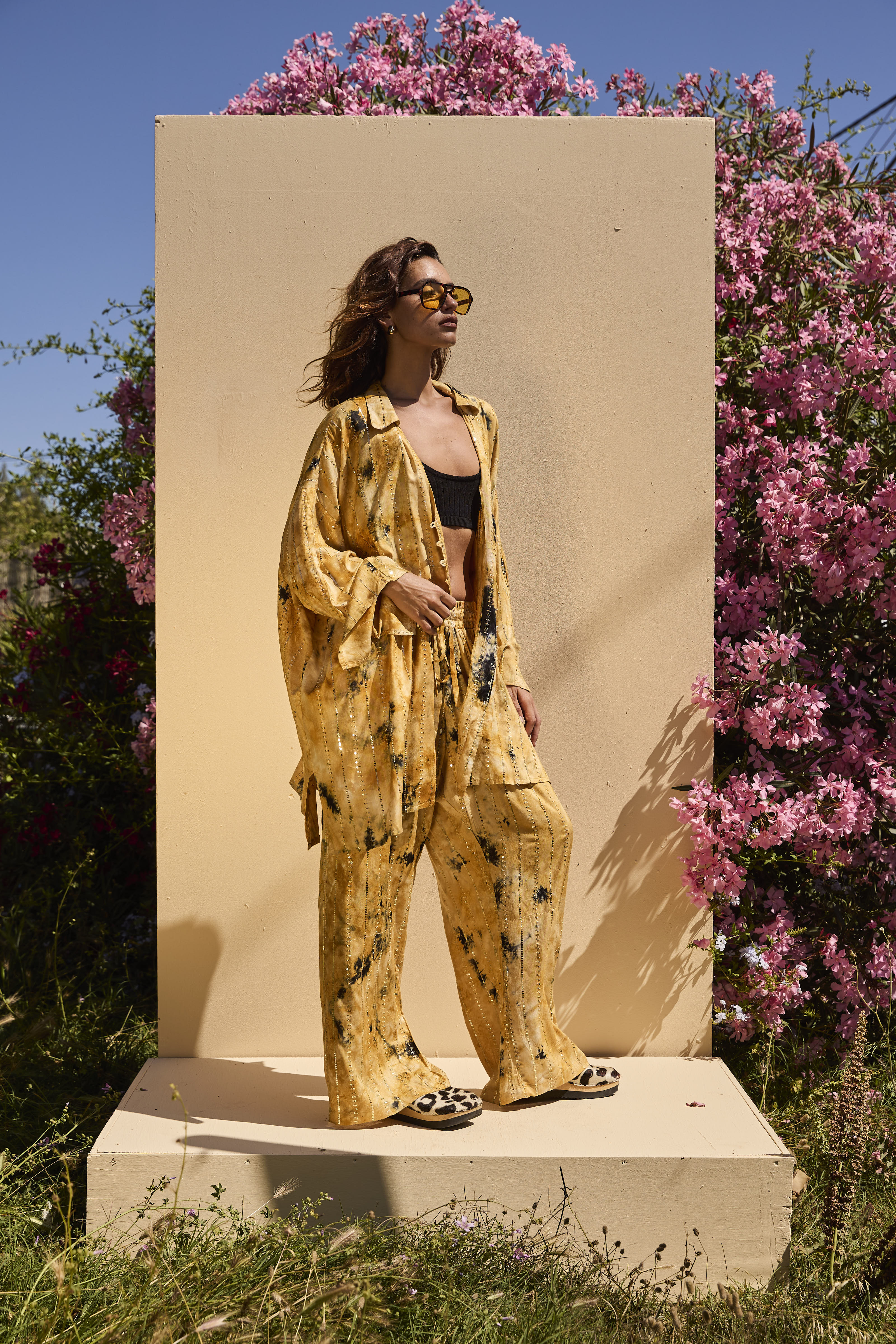'Formentera' LOUNGE SET Shirt - Beige - Image 11