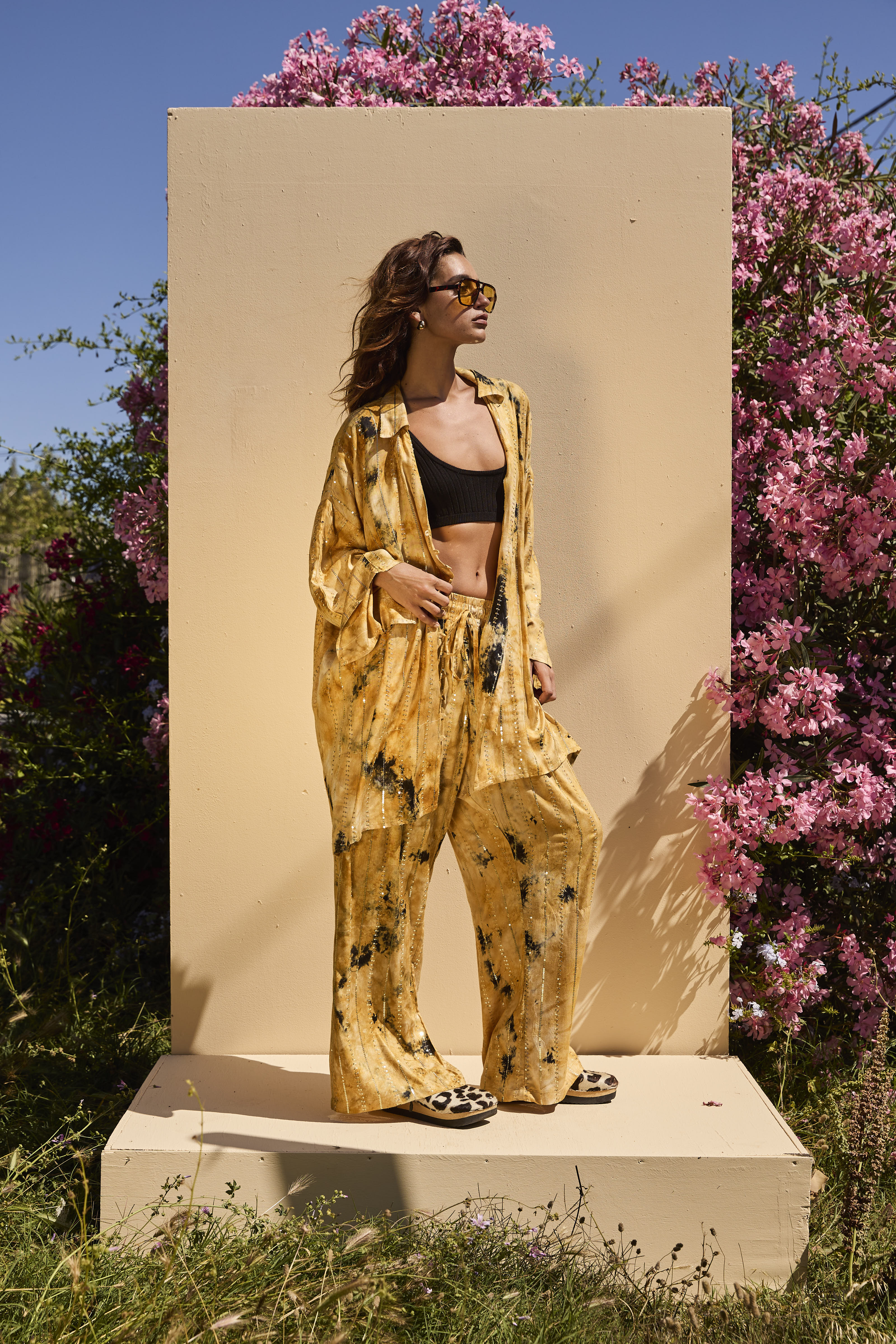 'Formentera' LOUNGE SET Shirt - Beige - Image 9