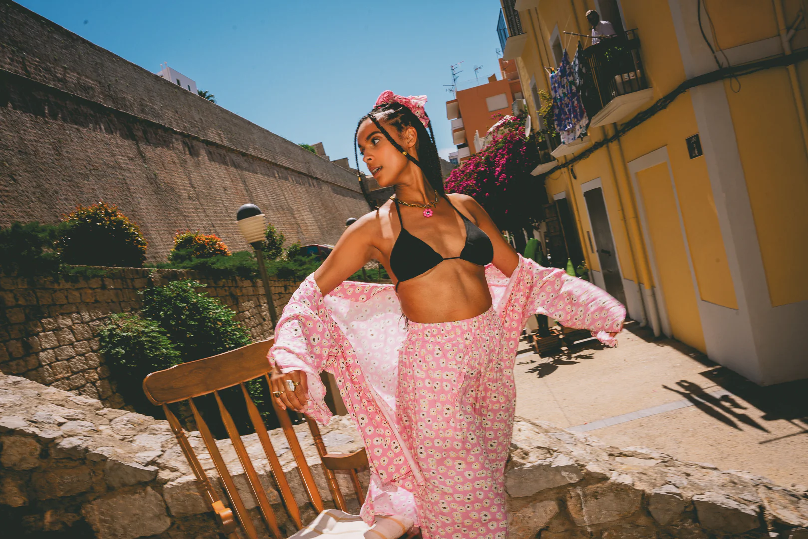 LOUNGE SET Shirt - Pink Posy - Image 5