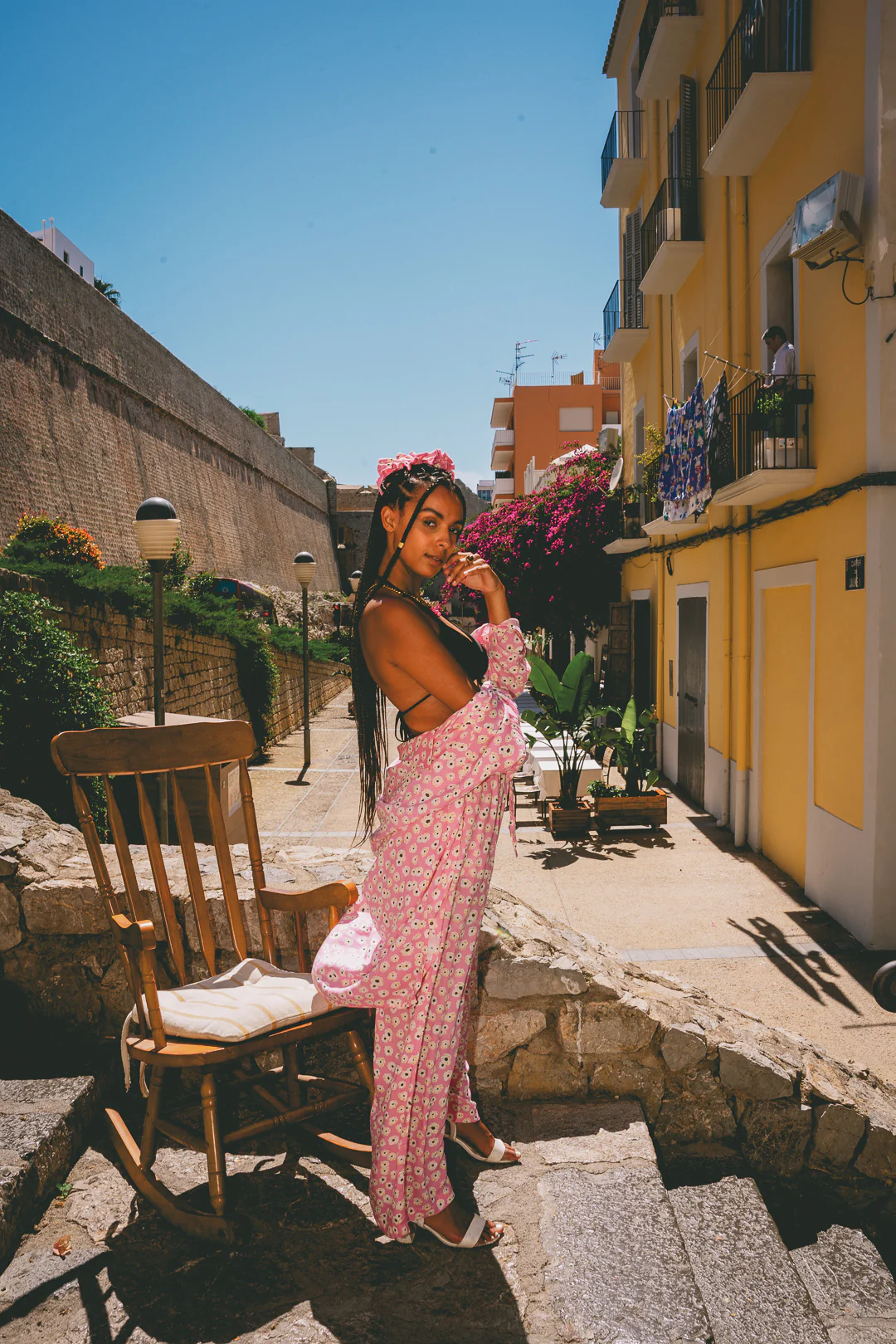 LOUNGE SET Shirt - Pink Posy - Image 6