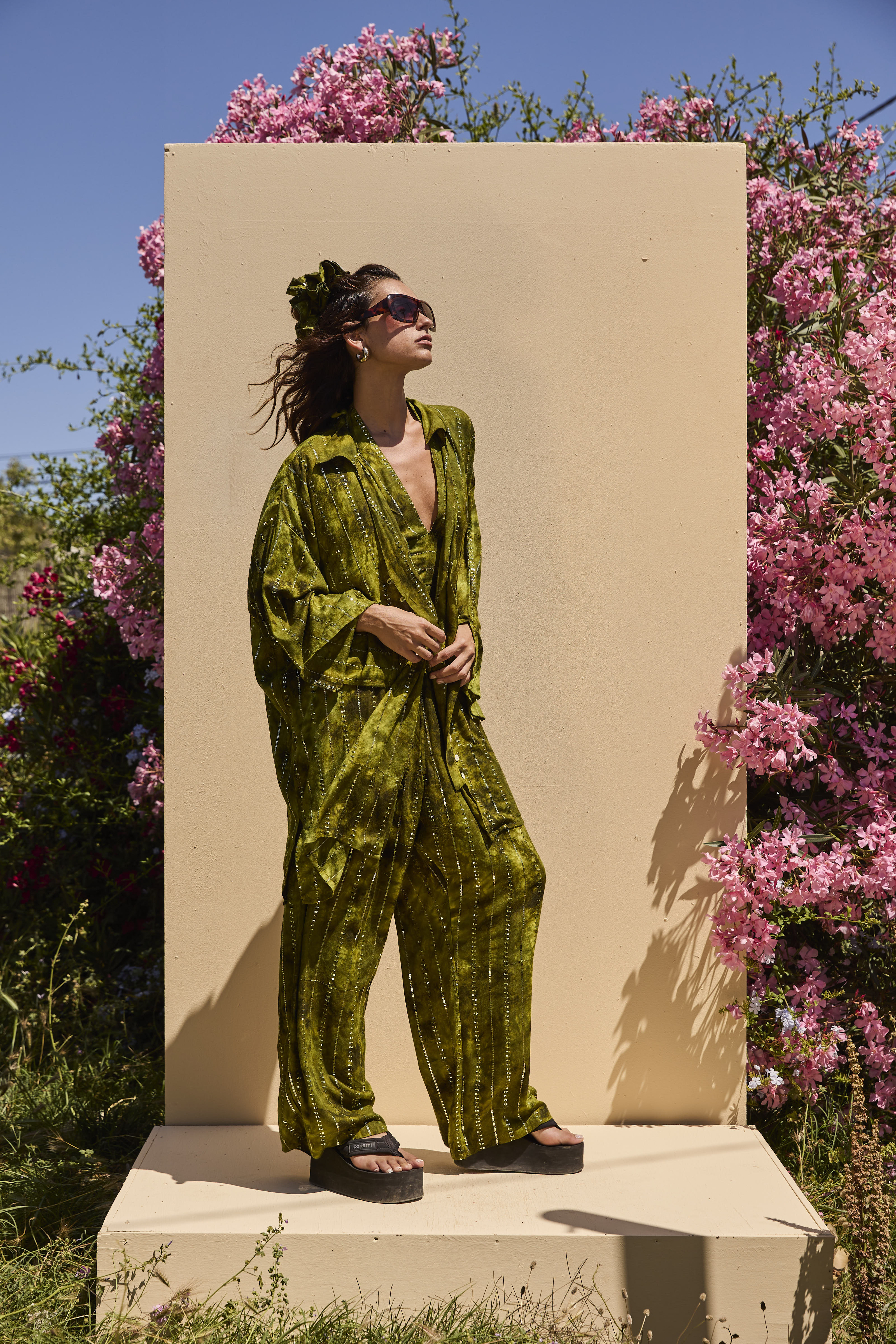 'Es Vedra'  LOUNGE SET Shirt - Green - Image 12