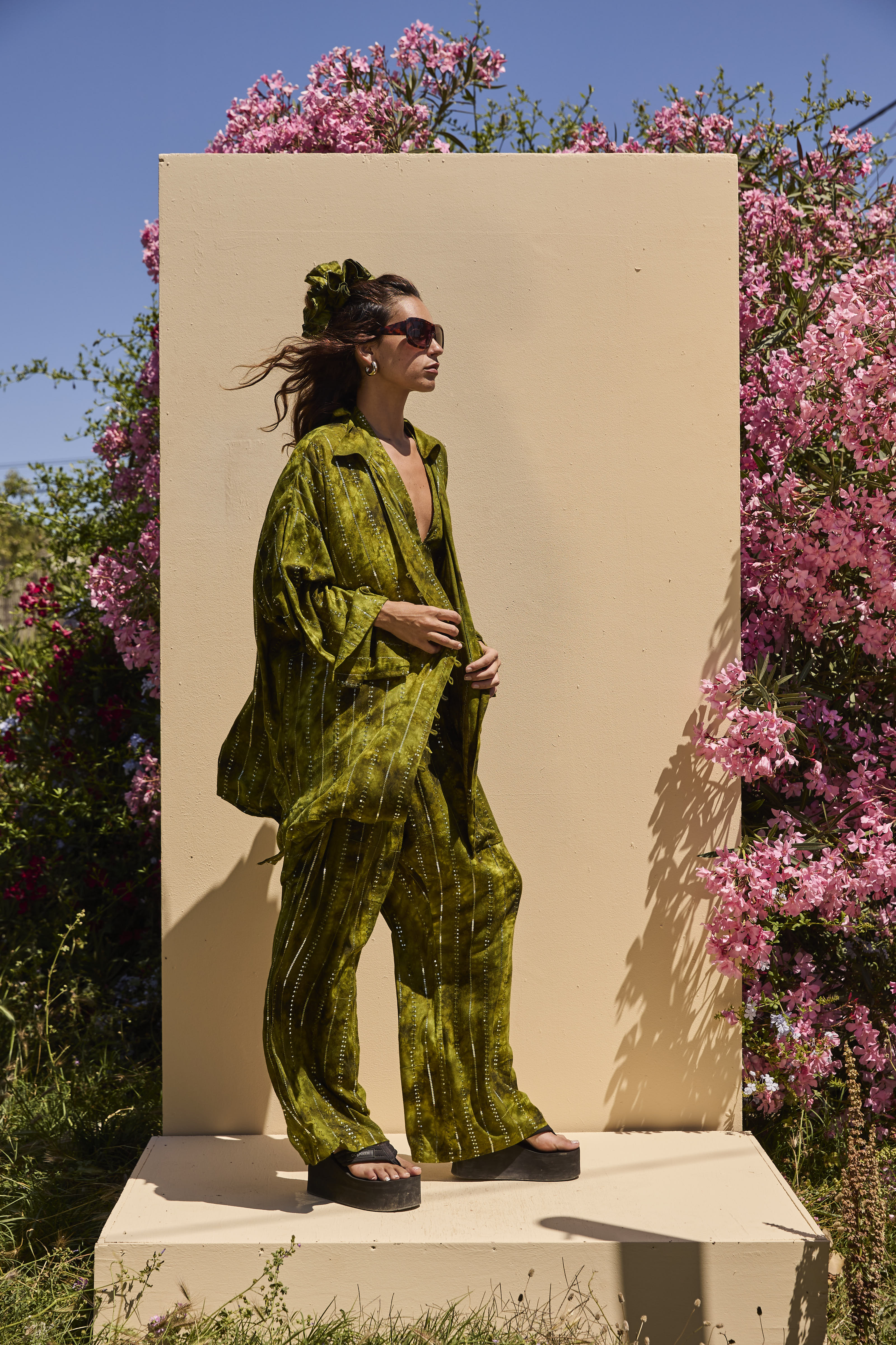 'Es Vedra'  LOUNGE SET Shirt - Green - Image 4