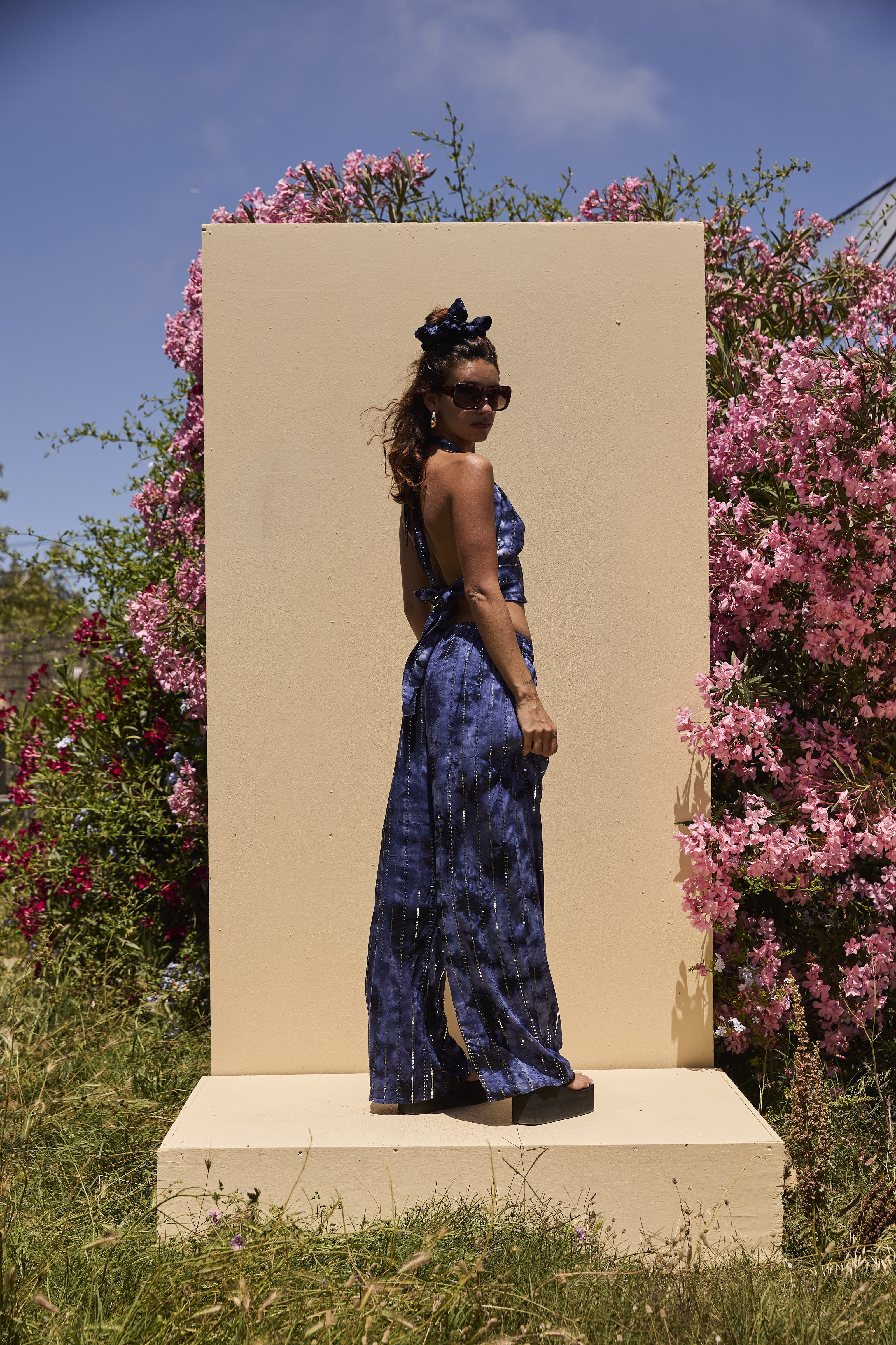 'Atlantis' LOUNGE SET Trousers - Midnight Blue - Image 3